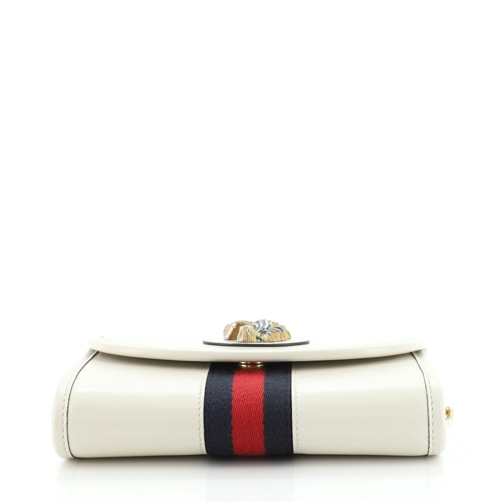 Rajah Web Chain Shoulder Bag Leather Mini