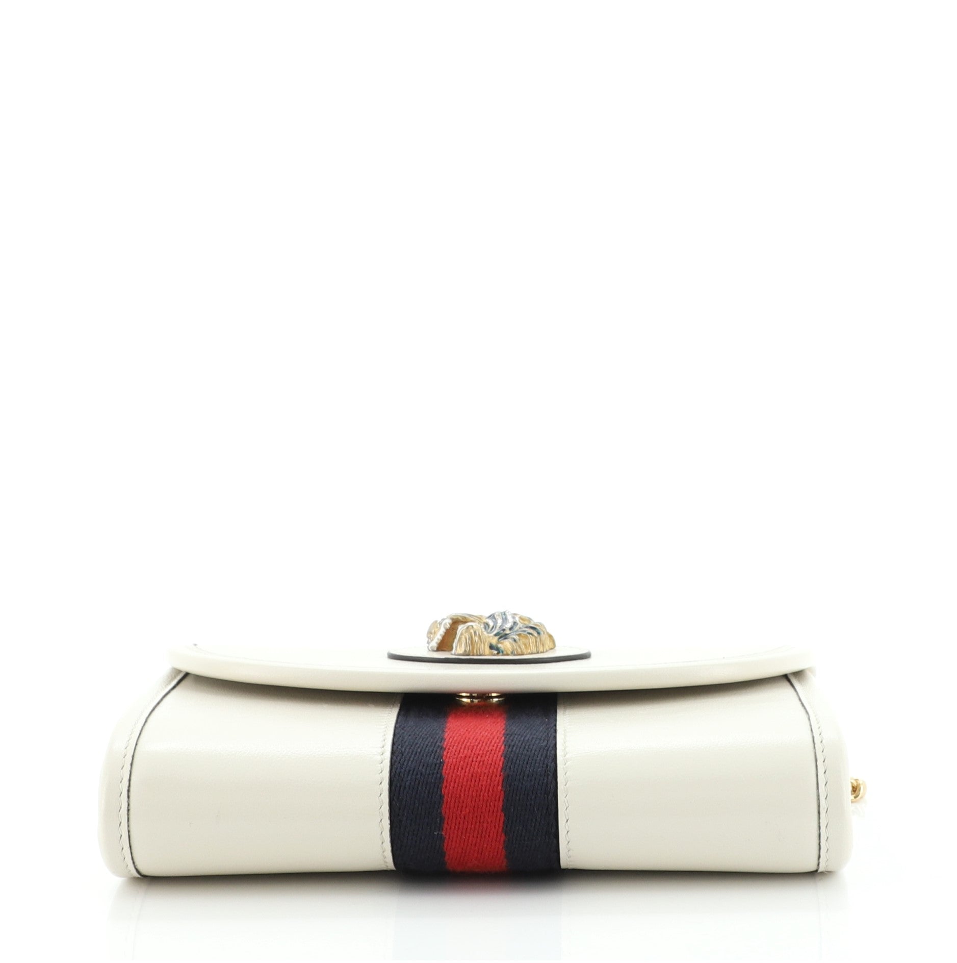 Rajah Web Chain Shoulder Bag Leather Mini