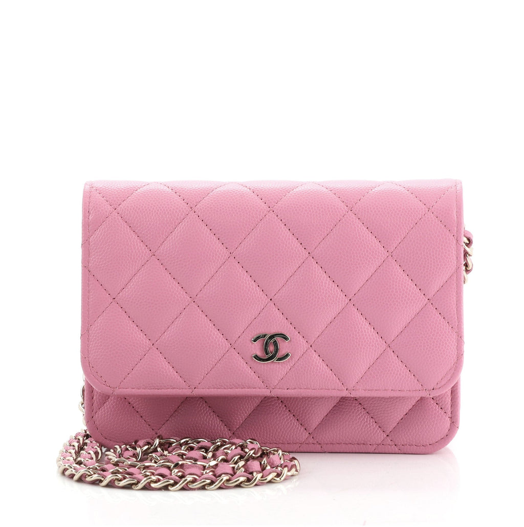 Wallet on Chain Quilted Caviar Mini