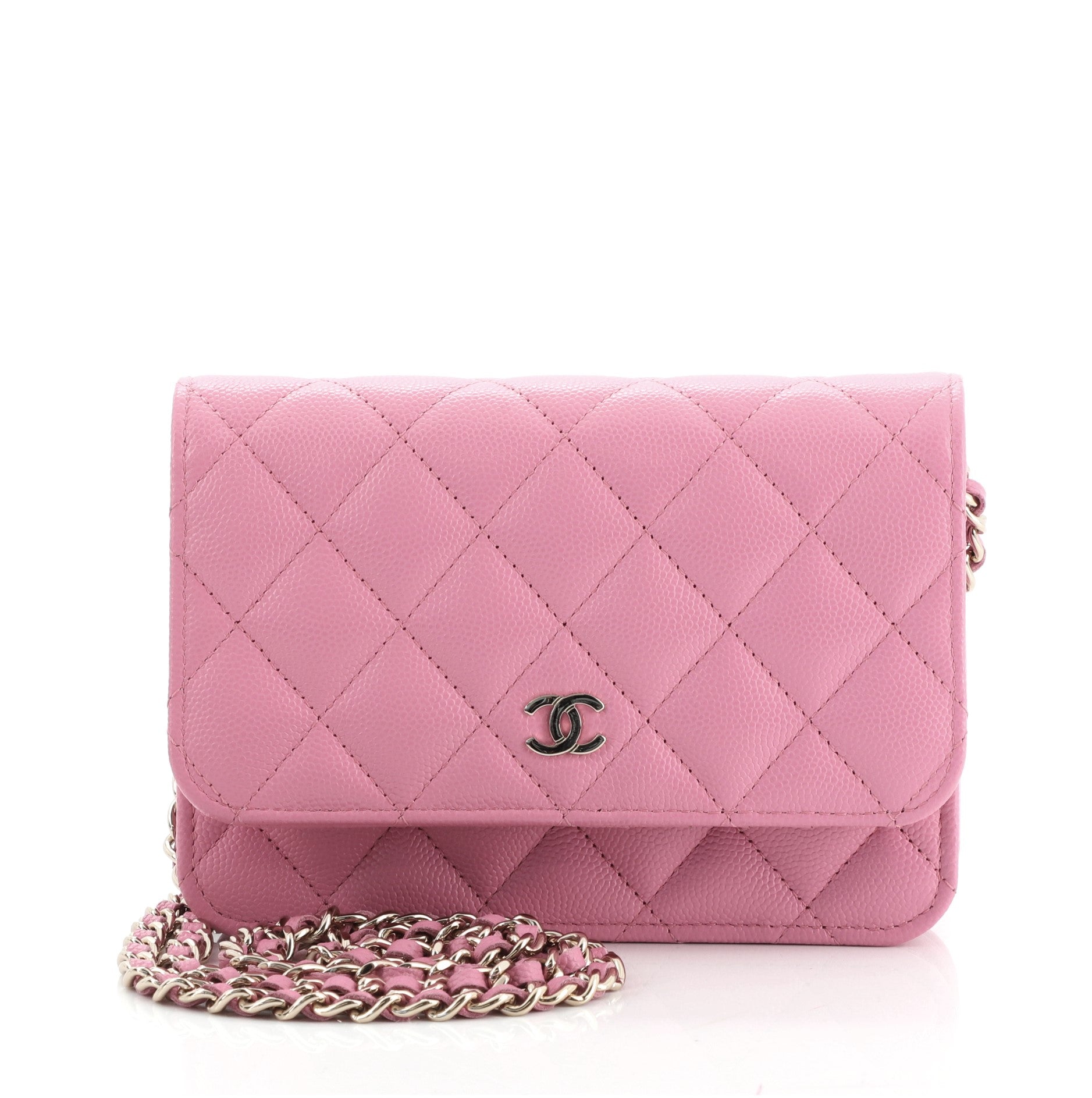 Wallet on Chain Quilted Caviar Mini