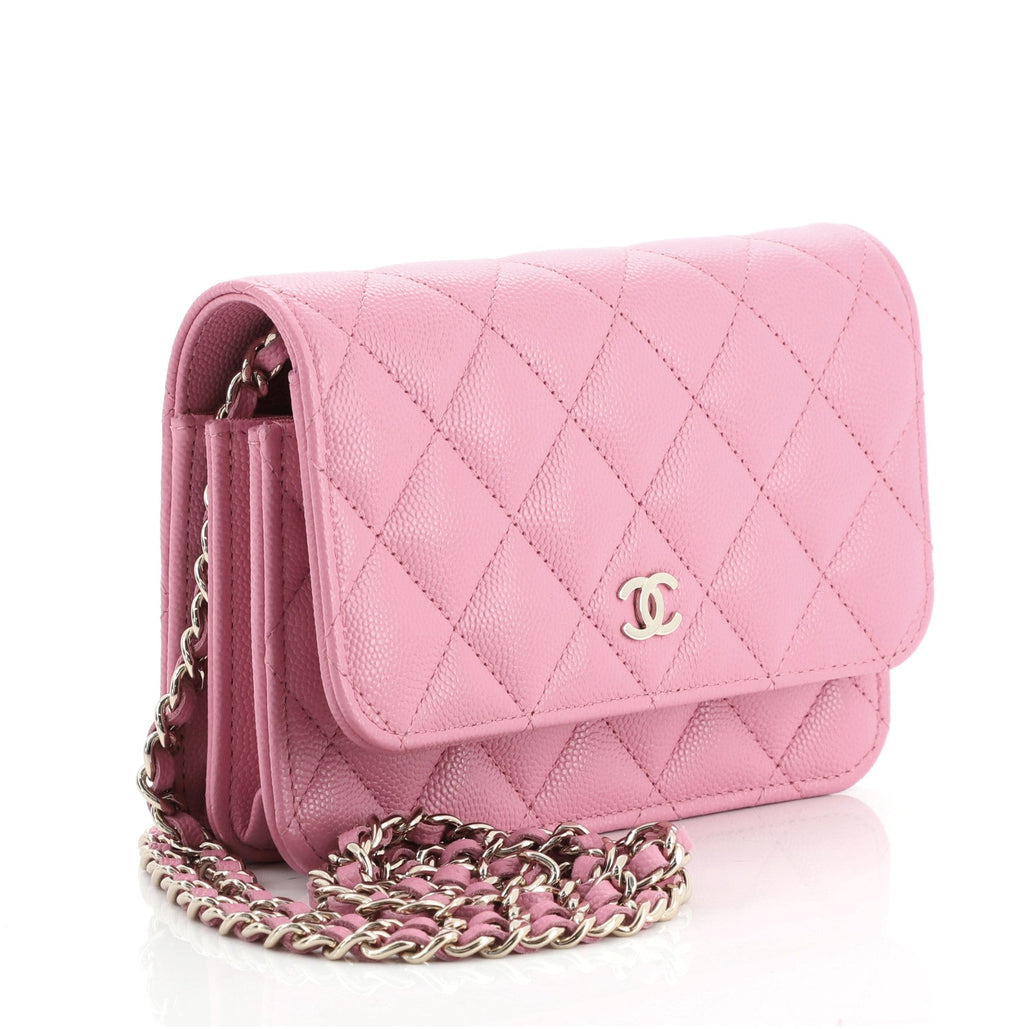 Wallet on Chain Quilted Caviar Mini