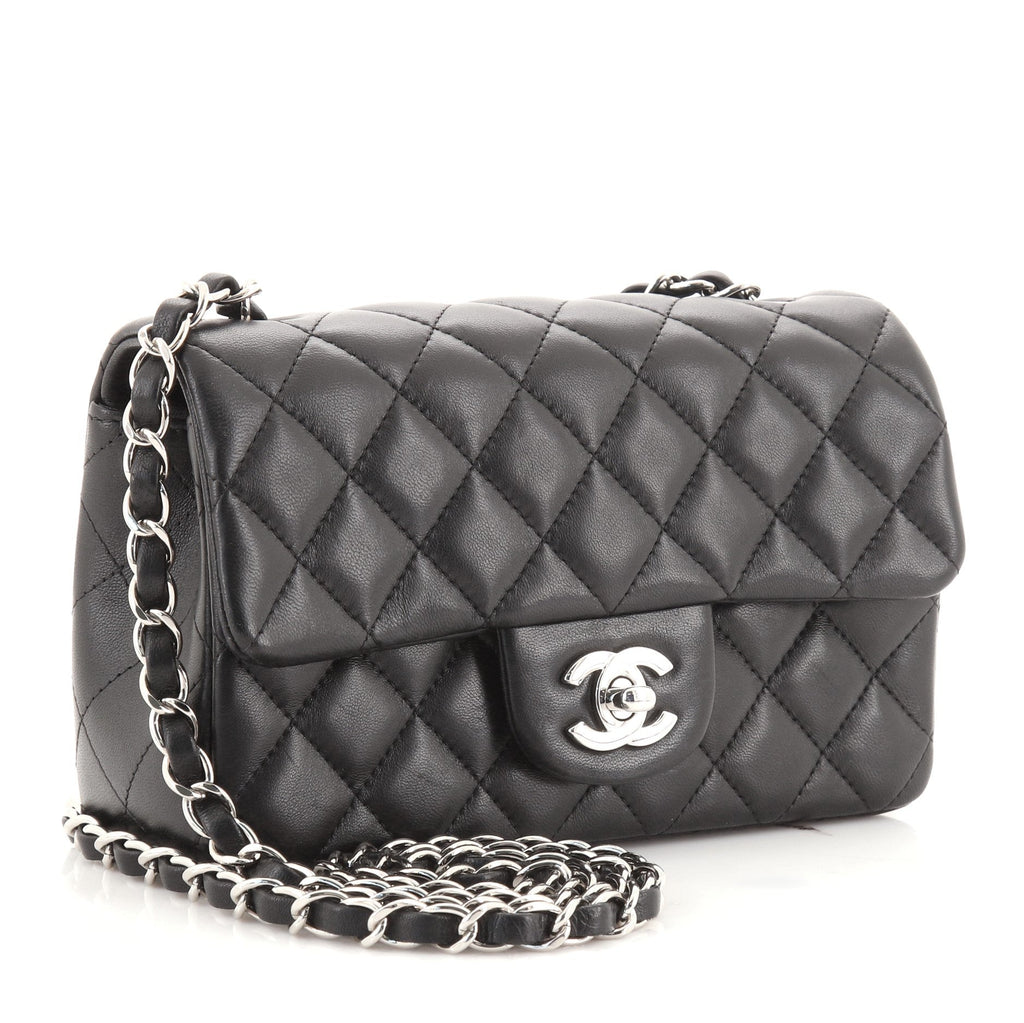 Classic Single Flap Bag Quilted Lambskin Mini