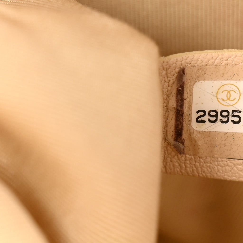 Lambskin Quilted Large Chanel 19 Flap Beige