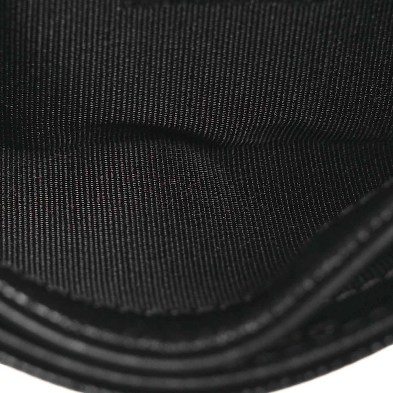 Caviar Quilted Studded CC  Holder Black