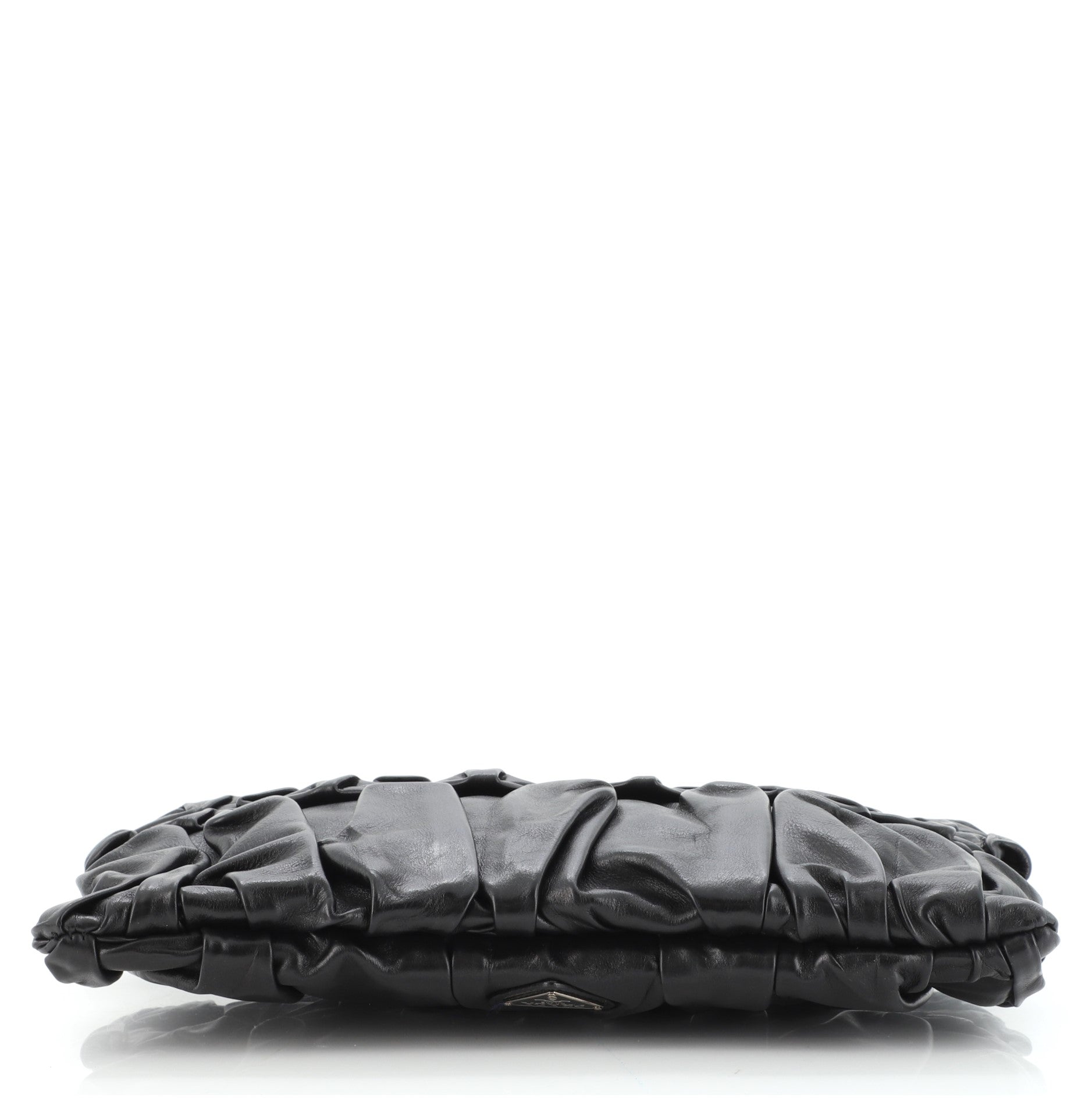 Origami Pleated Clutch Leather Large