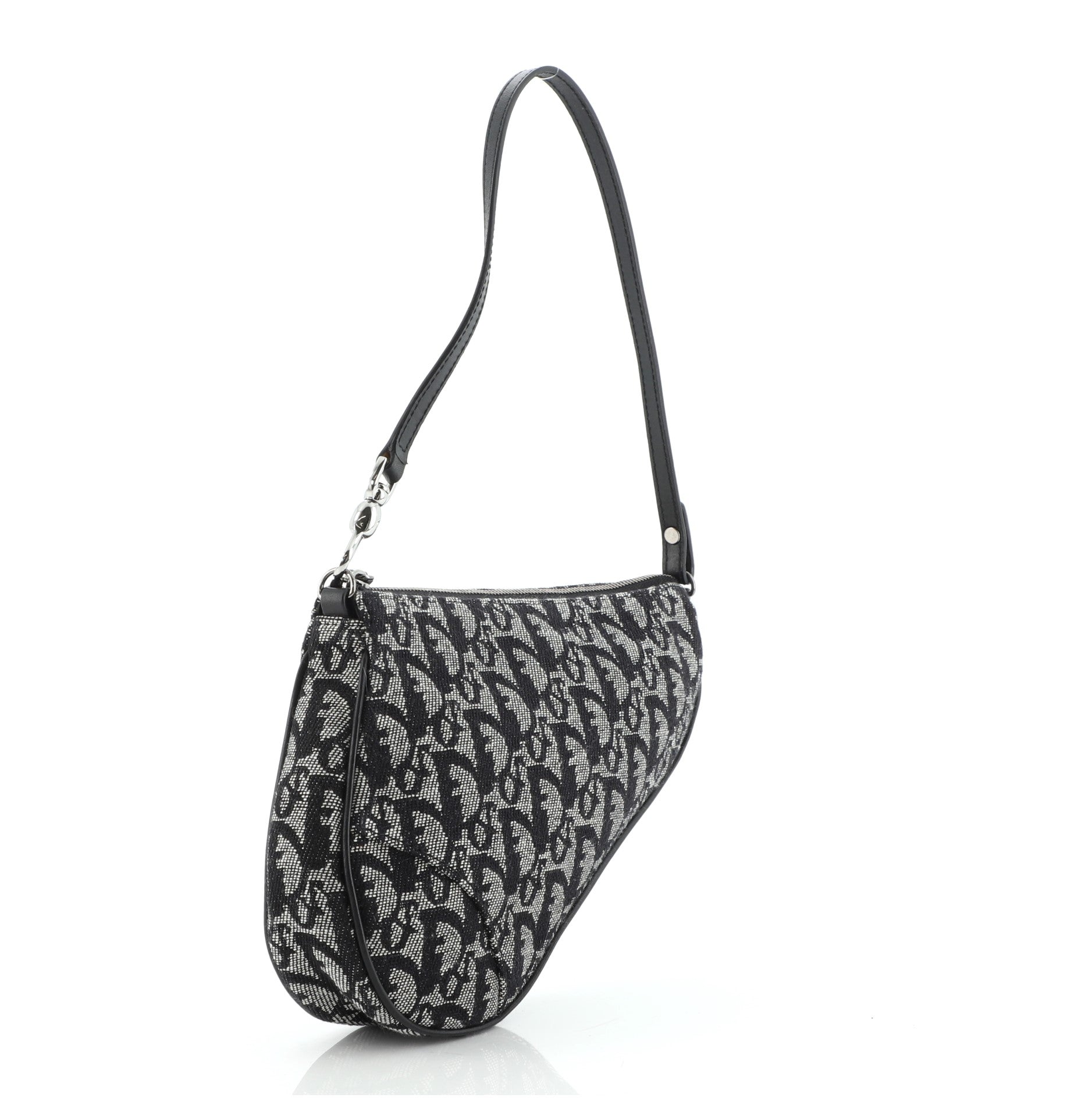 Vintage Saddle Bag Diorissimo Canvas Mini