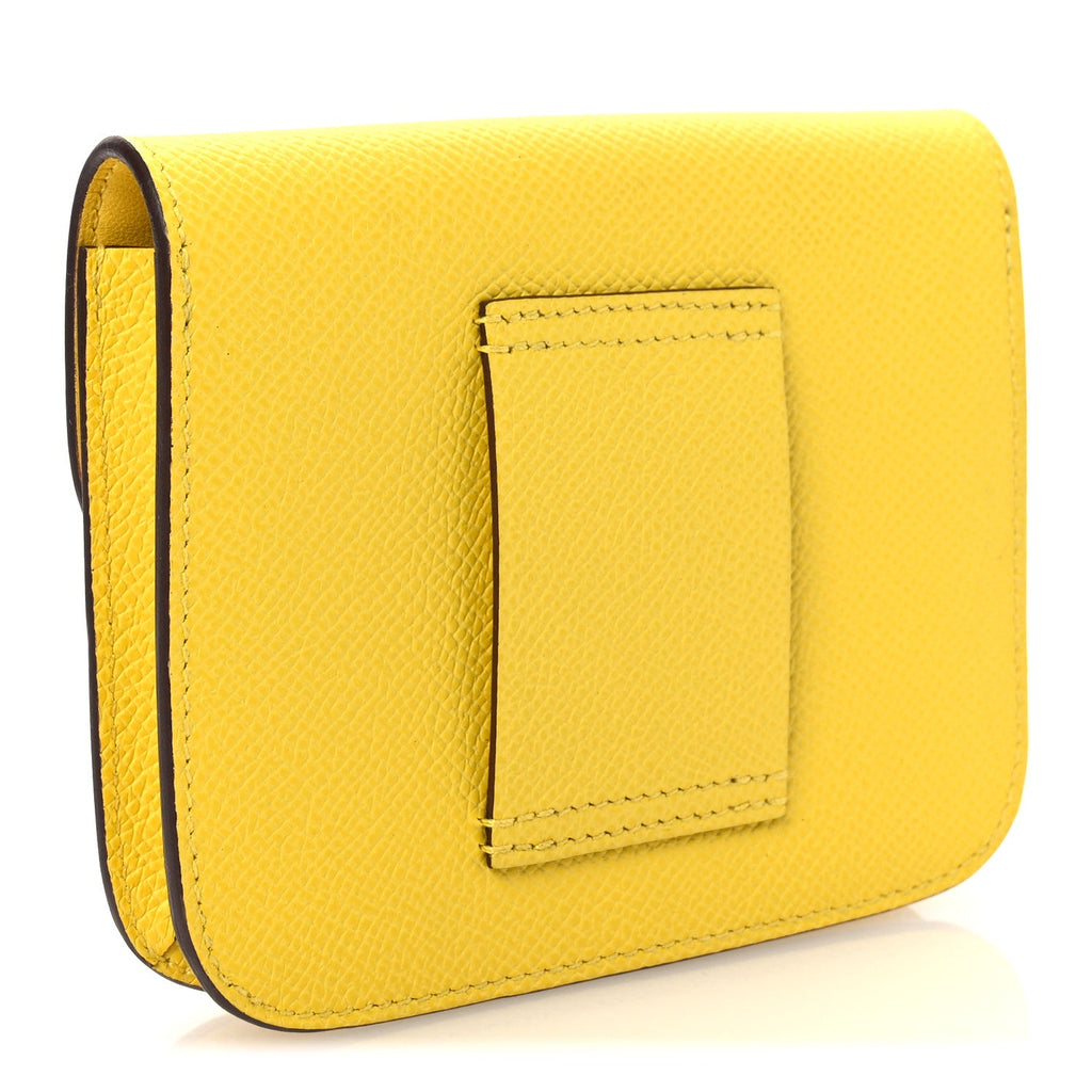 Epsom Constance Slim Wallet Jaune de Naples