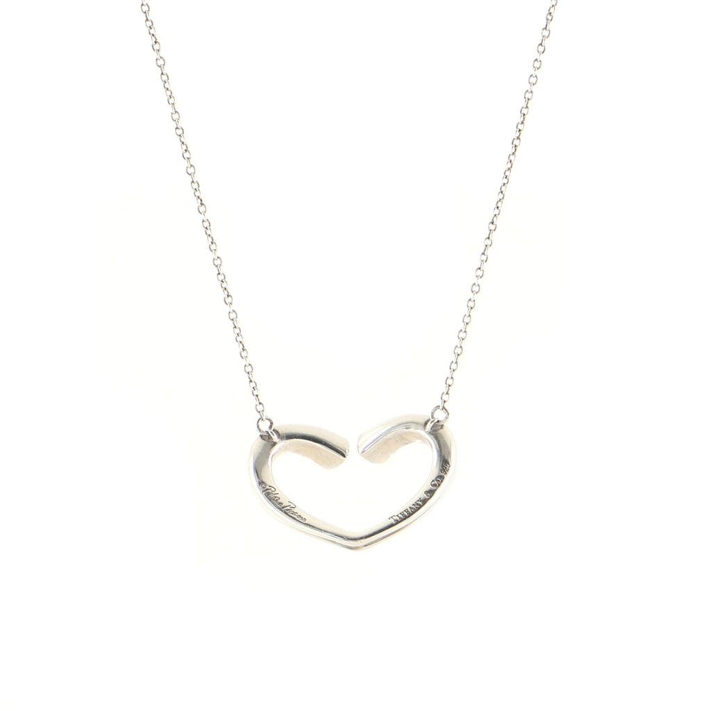 Paloma Picasso Tenderness Heart Pendant Necklace Sterling Silver