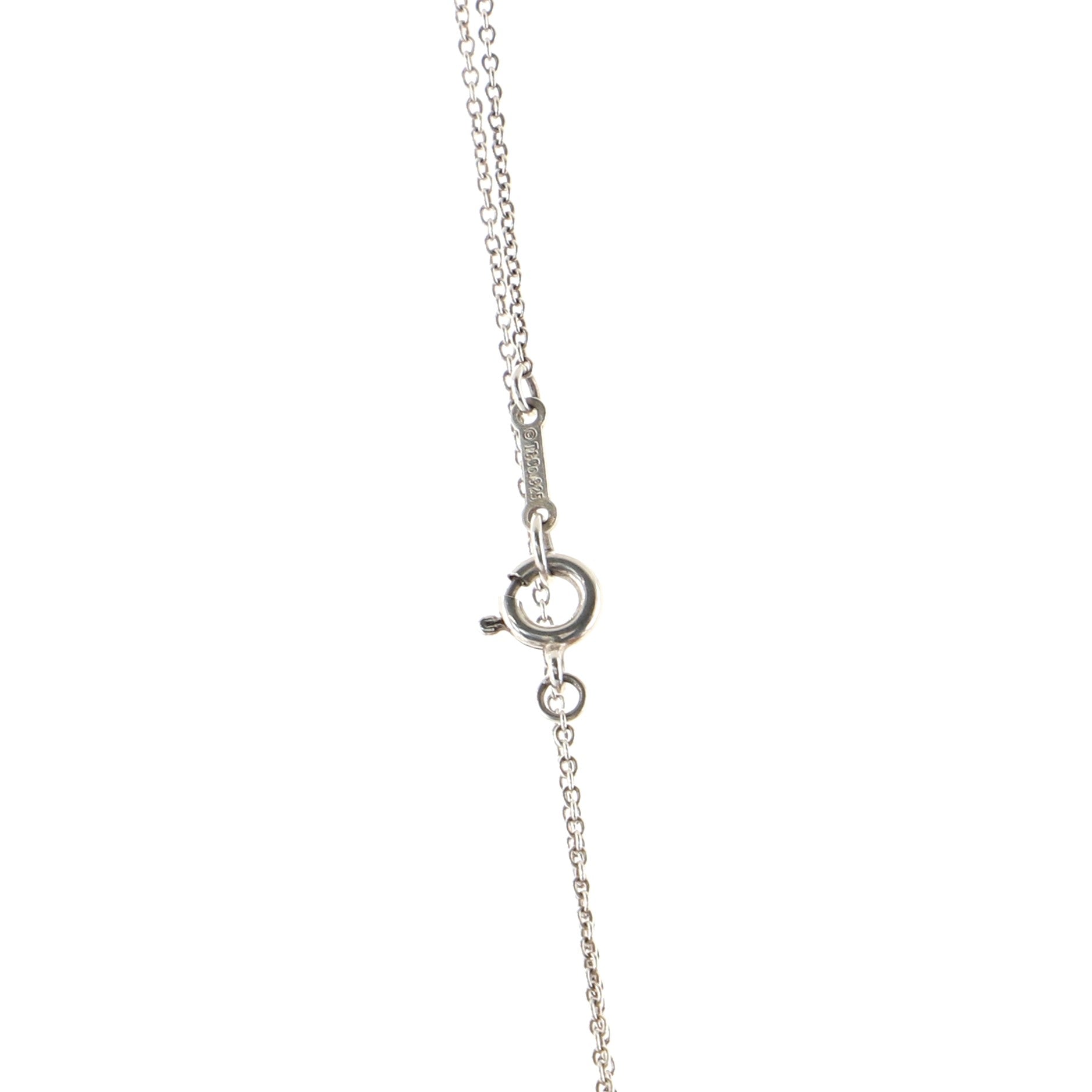 Paloma Picasso Tenderness Heart Pendant Necklace Sterling Silver