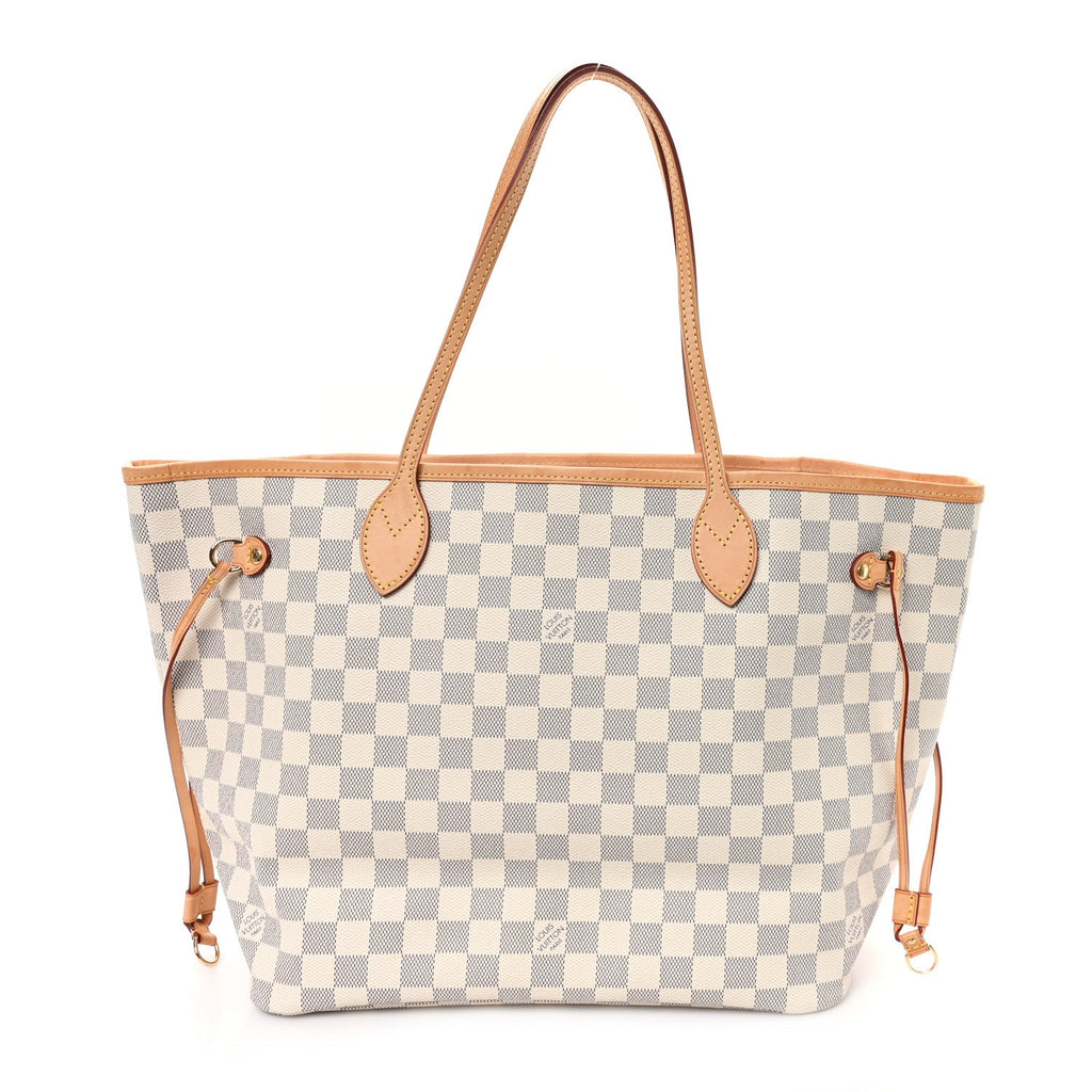 Damier Azur Neo Neverfull MM Rose Ballerine