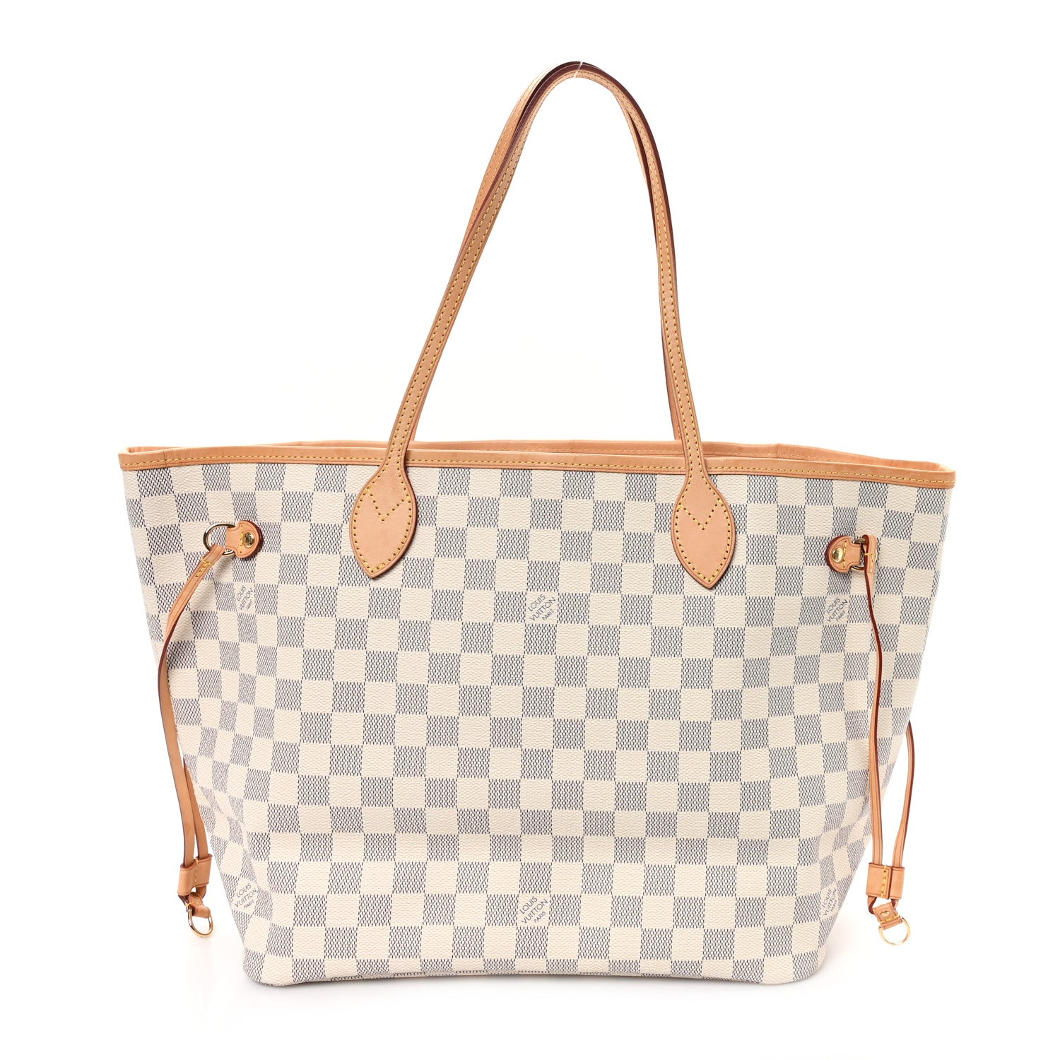 Damier Azur Neo Neverfull MM Rose Ballerine