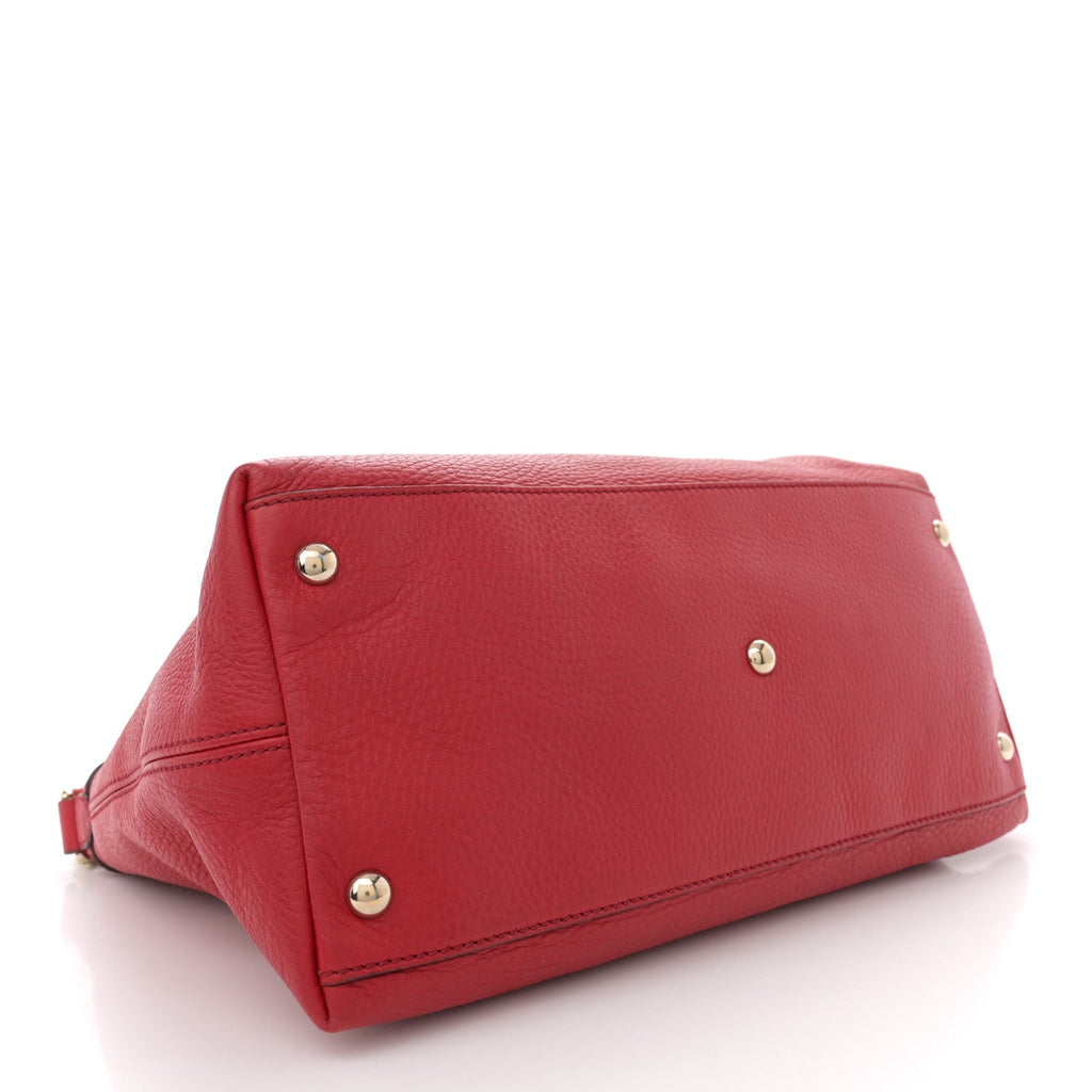 Cellarius Calfskin Small Soho Top Handle Satchel Tobasco