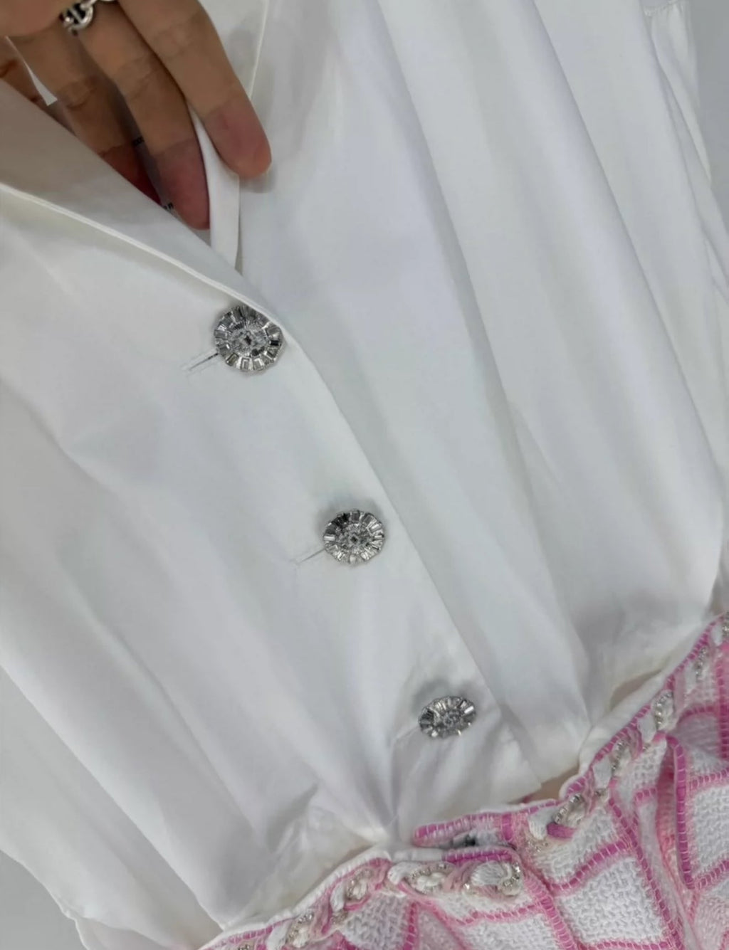Chanel 23C white & pink jumpsuit