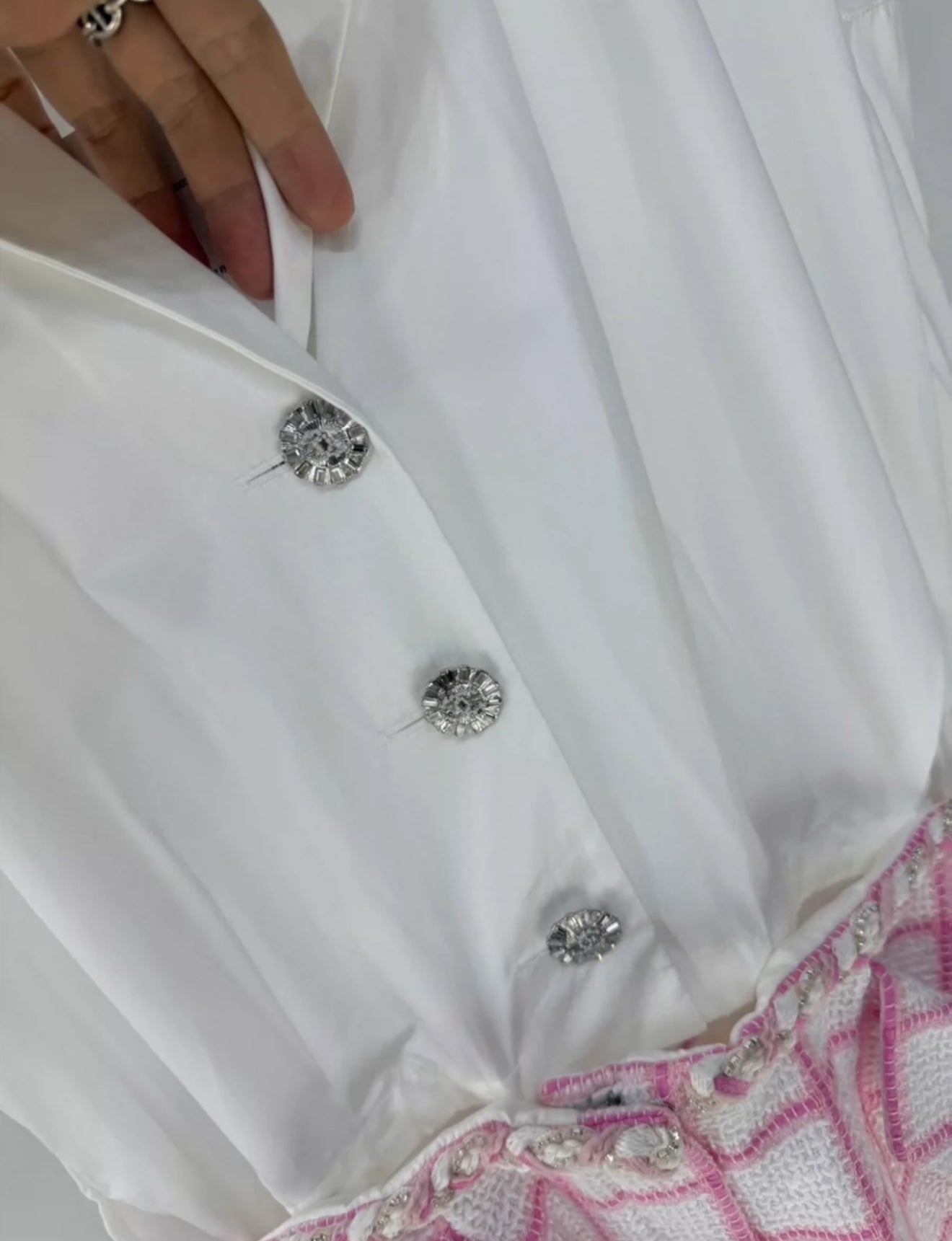 Chanel 23C white & pink jumpsuit