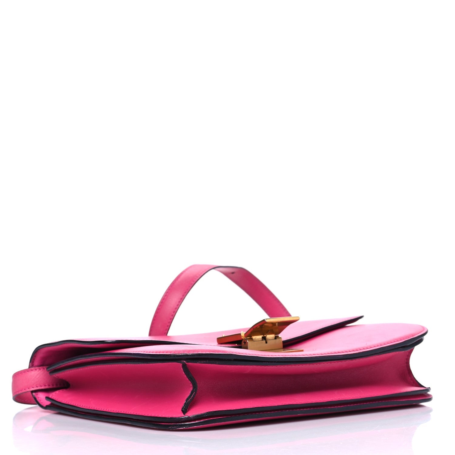 Box Calfskin Medium Classic Box Flap Bag Hibiscus