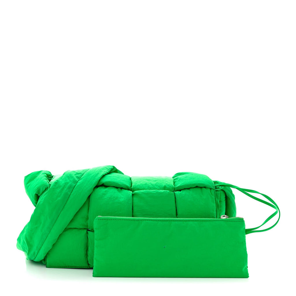 Nylon Intrecciato Padded Tech Cassette Bag Parakeet