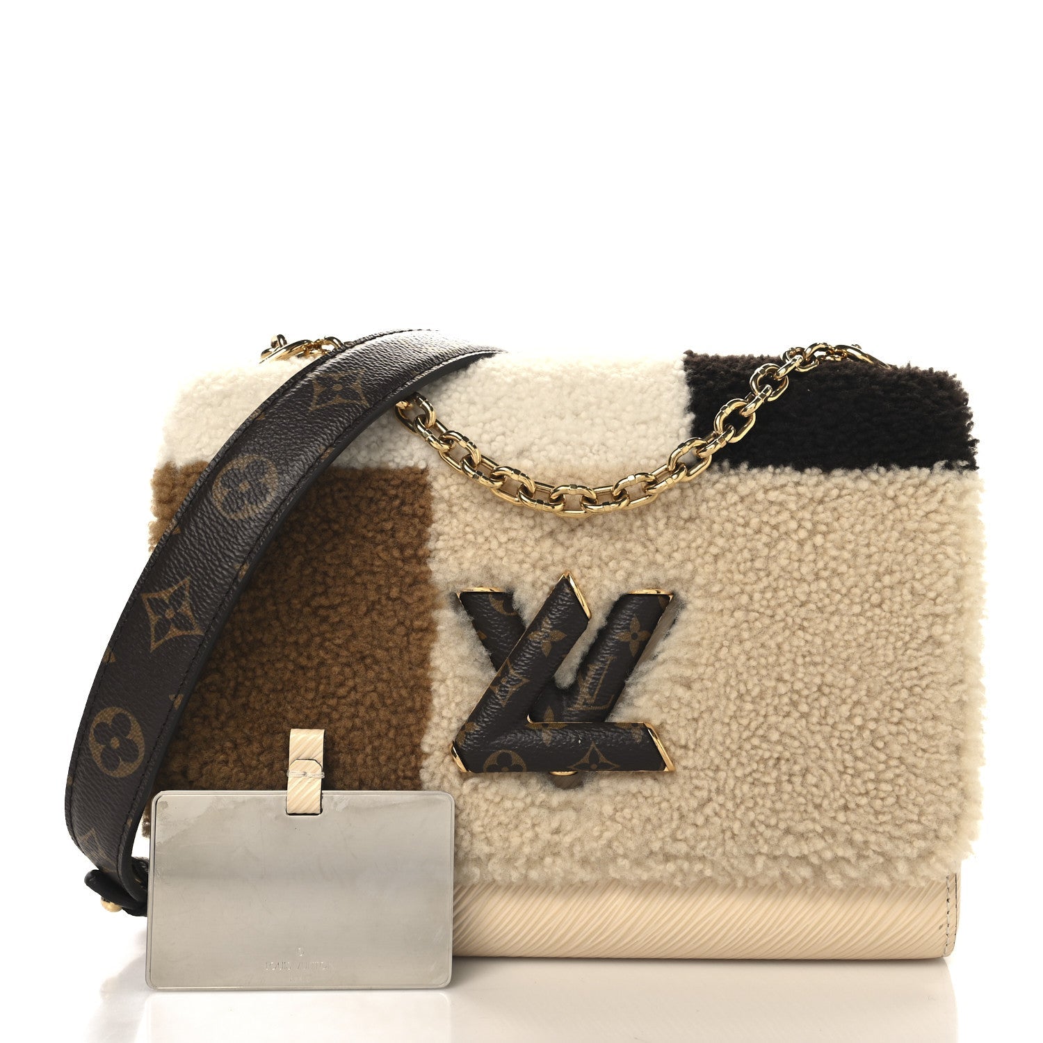 Monogram Epi Teddy Twist MM Creme