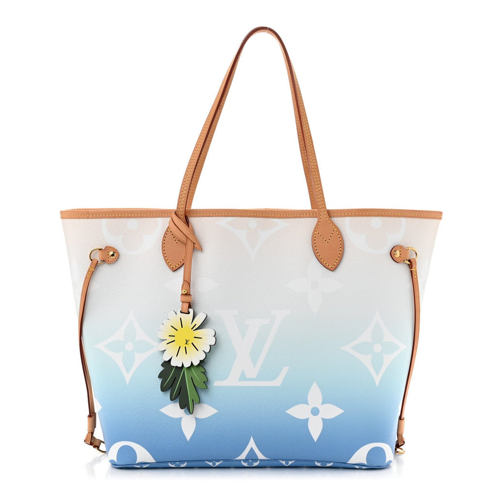 Monogram Giant By The Pool Neverfull MM Blue