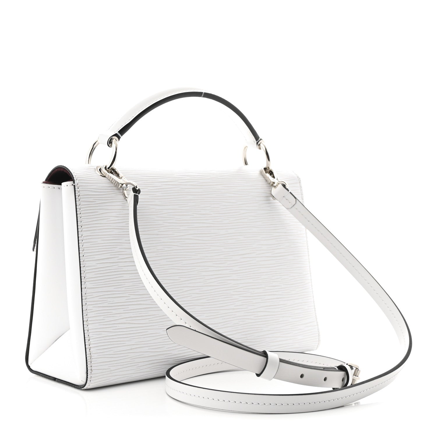 Epi Pochette Grenelle White