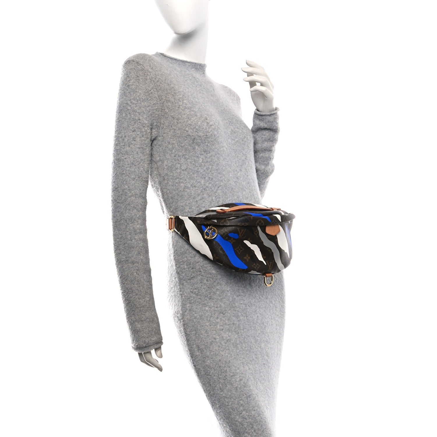 x LOL Monogram Bumbag Blue Silver
