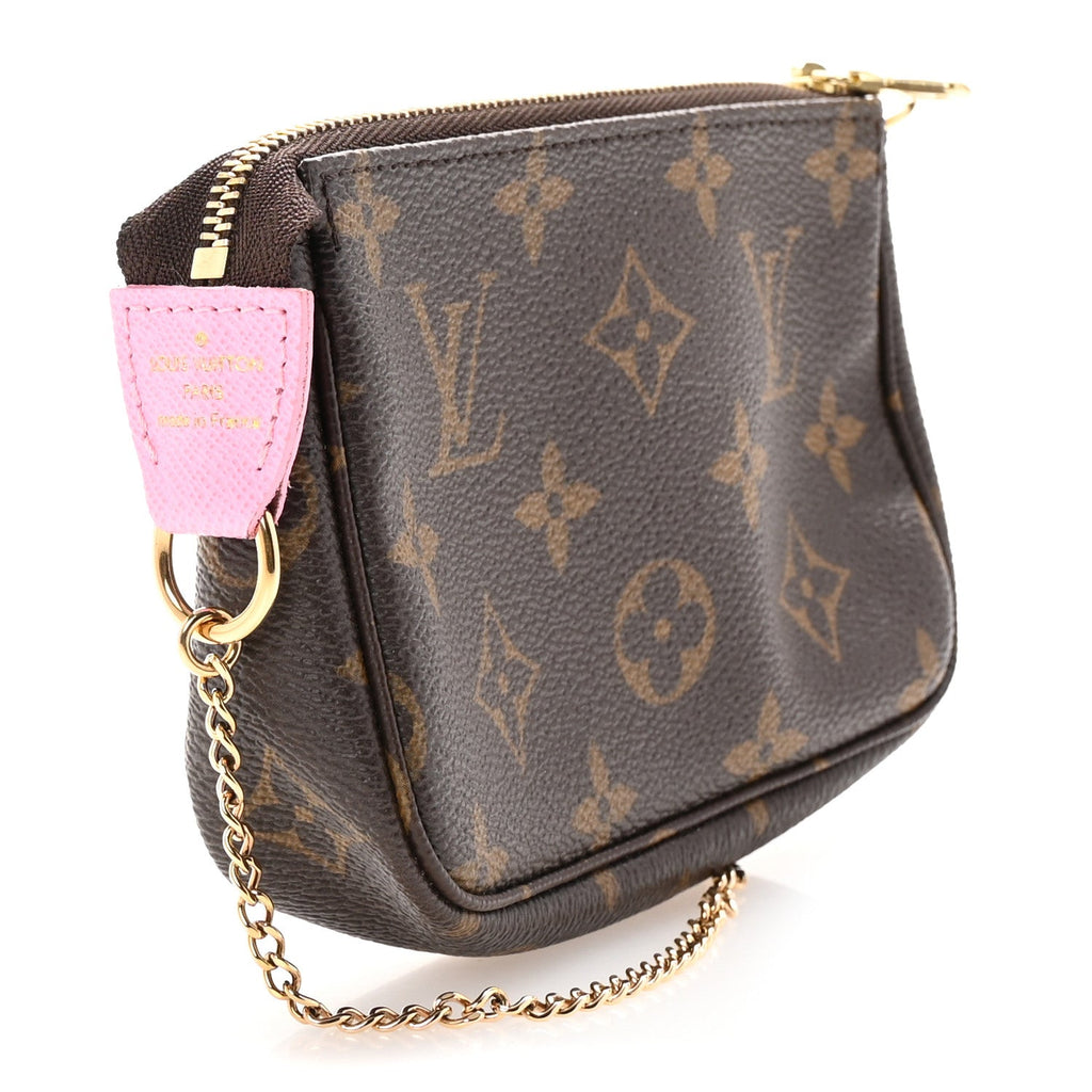 Monogram 2022 Christmas Animation Paris Mini Pochette Accessories Pink