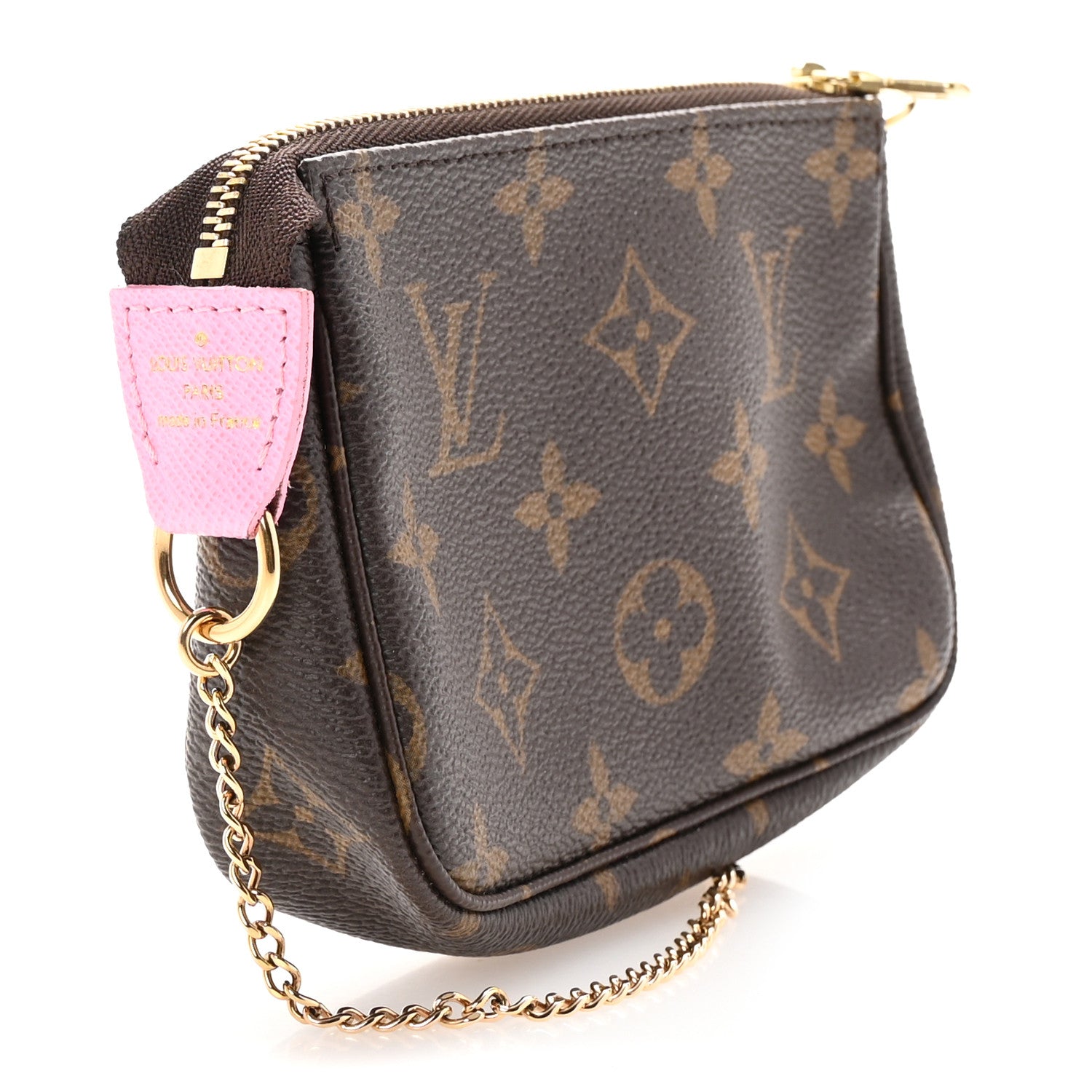 Monogram 2022 Christmas Animation Paris Mini Pochette Accessories Pink