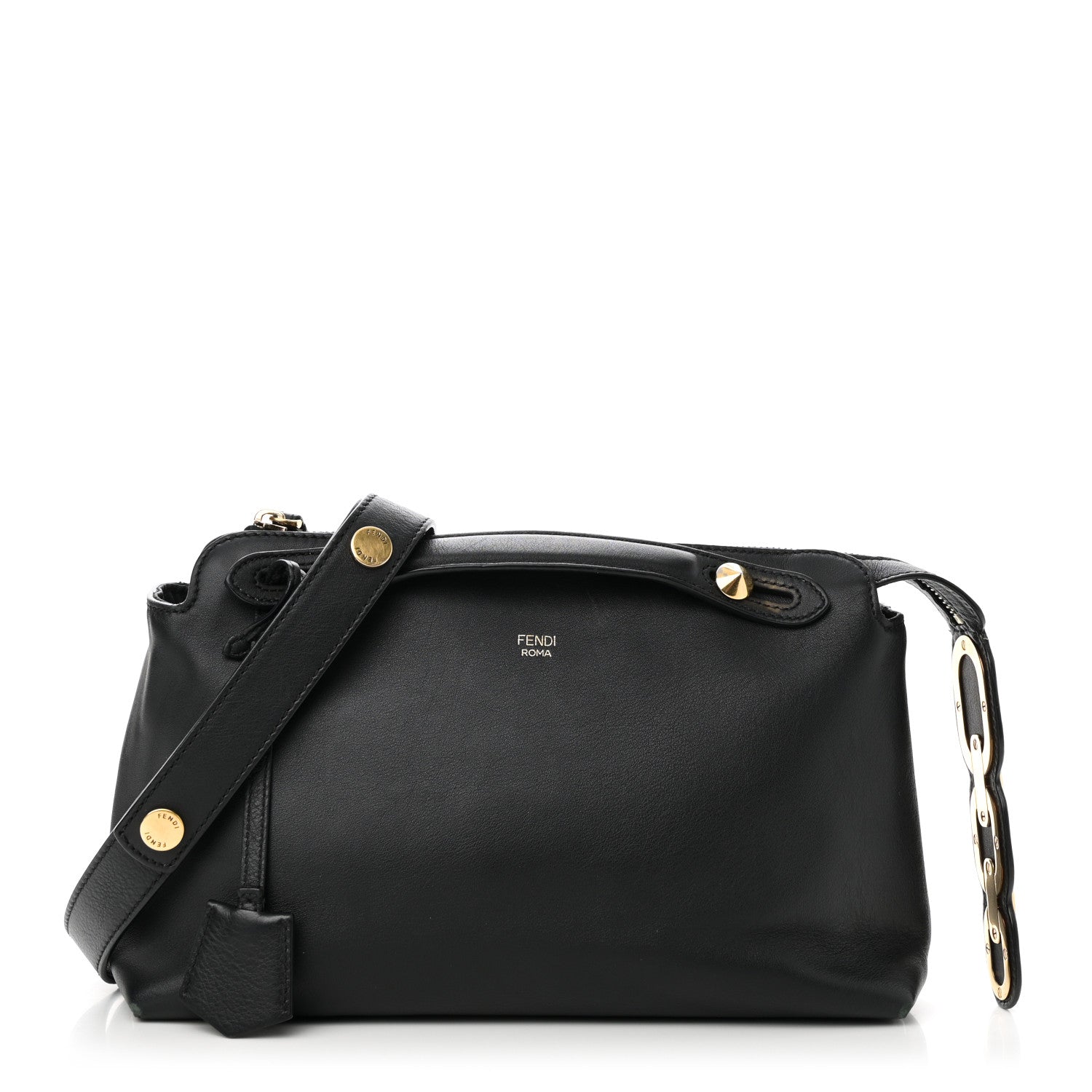 Vitello Dolce Chain Tail Gold Edition Medium By The Way Boston Bag Black