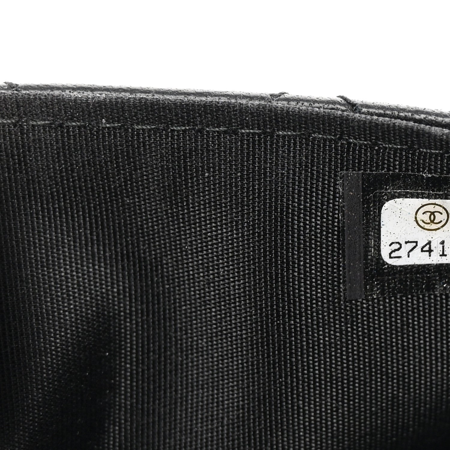 Lambskin Quilted Wristlet Clutch Black