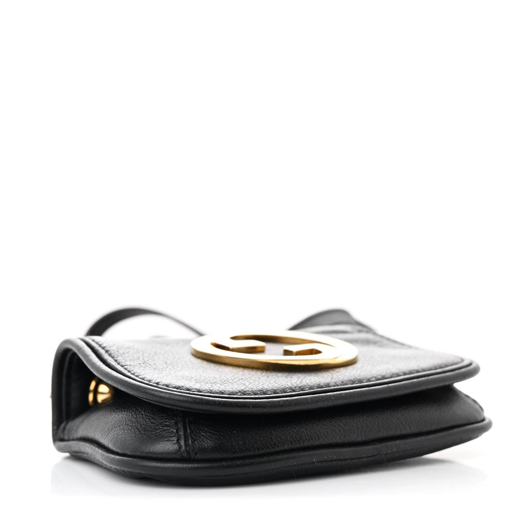 Roxy Calfskin Blondie  Case Wallet with Strap Black