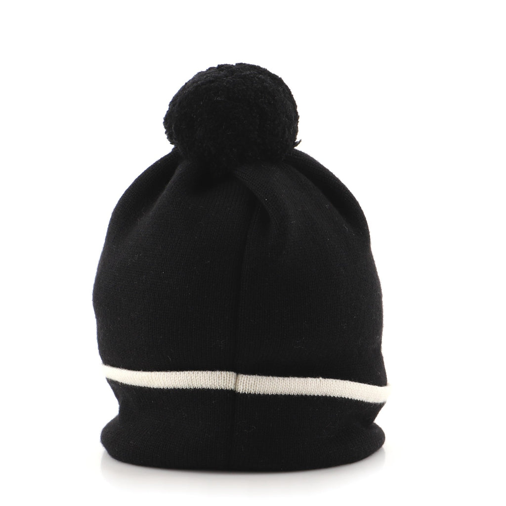 Logo Knit Pom Pom Beanie Wool XS