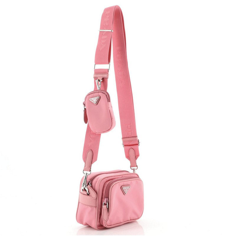Re-Edition 2005 Camera Bag Tessuto with Saffiano Leather Mini