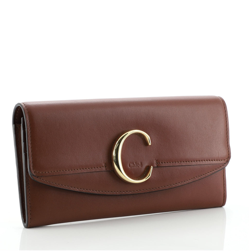 C Chain Clutch Leather