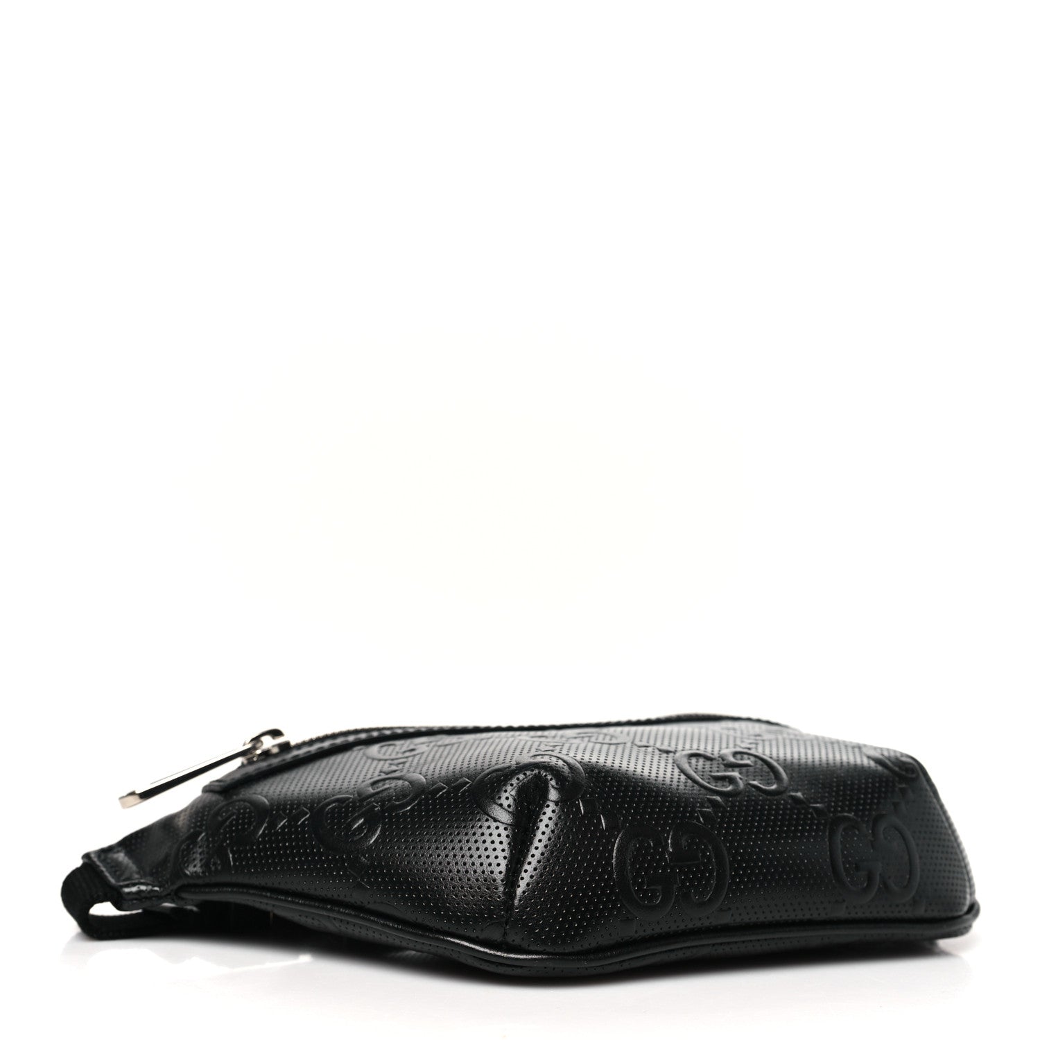 Calfskin GG Tennis Embossed Belt Bag Black