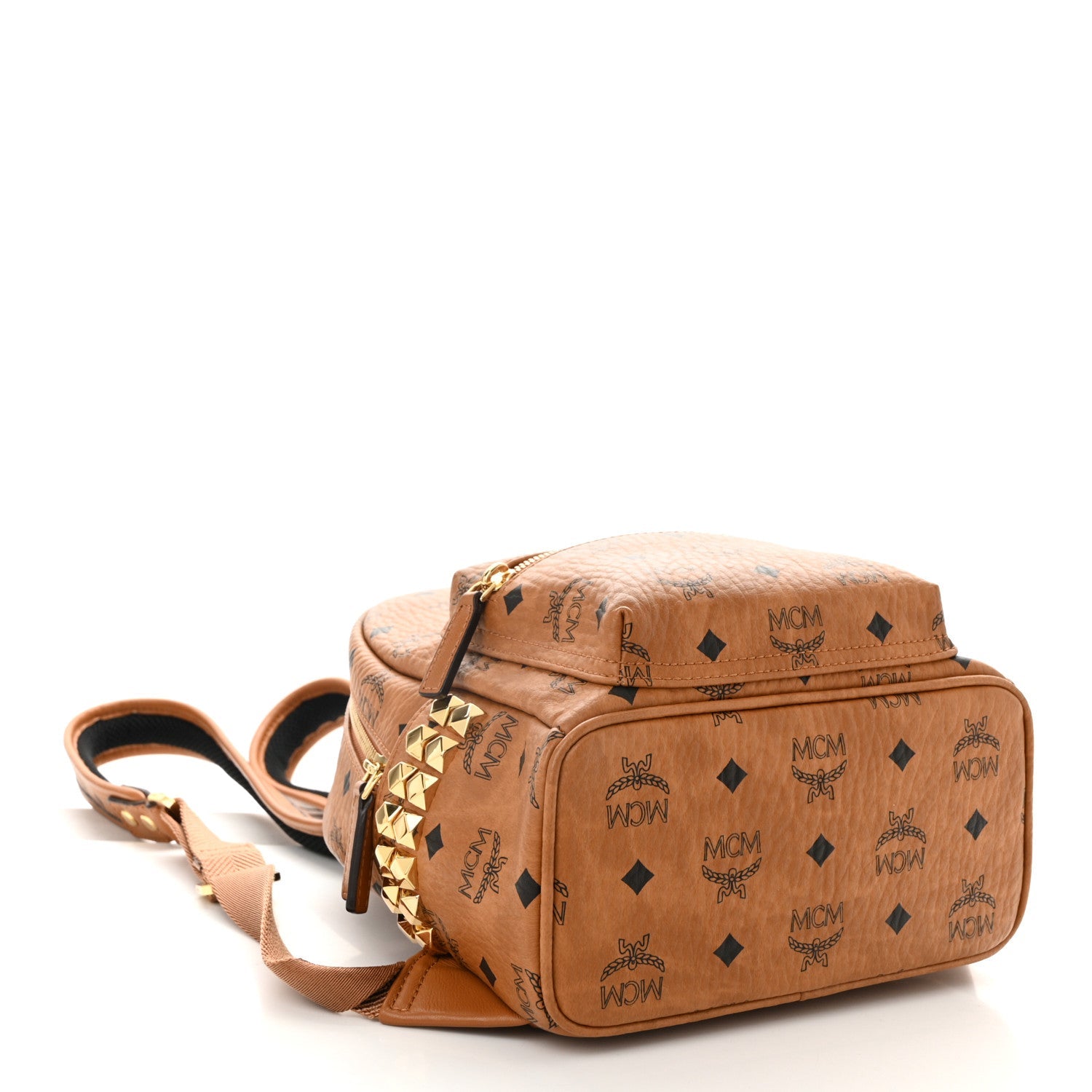Visetos Side Stud Mini Stark Backpack Cognac