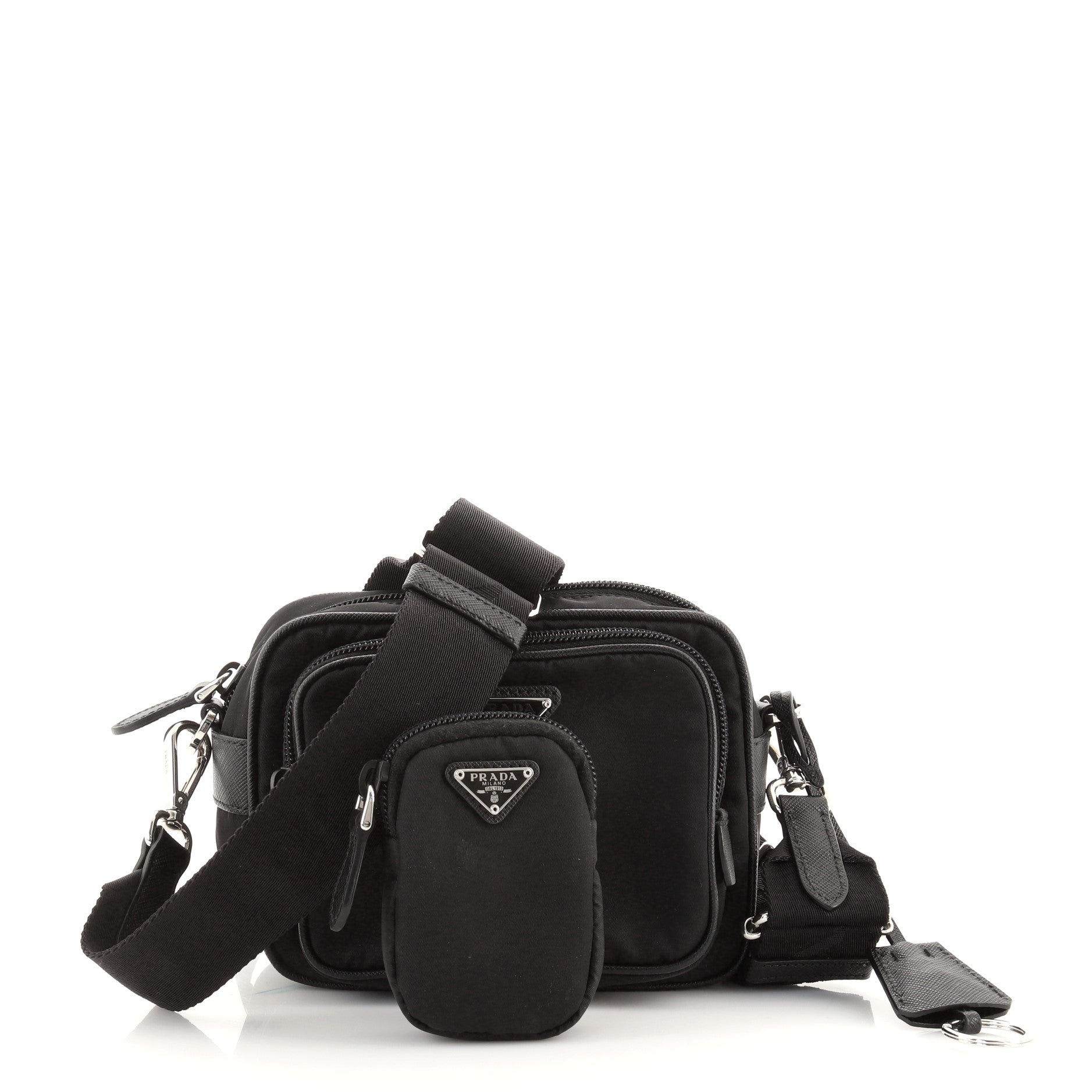 Re-Edition 2005 Camera Bag Tessuto with Saffiano Leather Mini