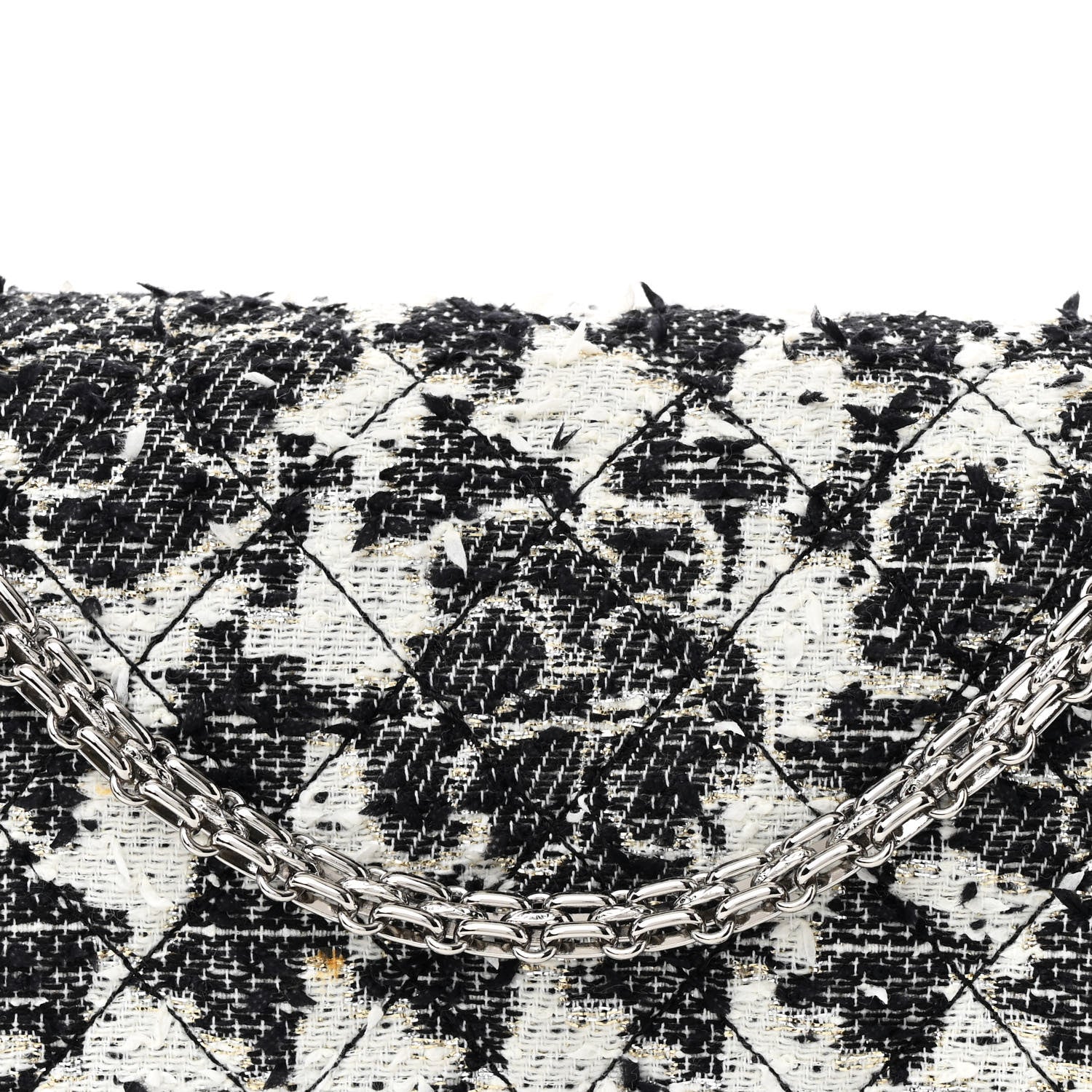 Tweed Camellia Quilted 2.55 Reissue 226 Flap Ecru