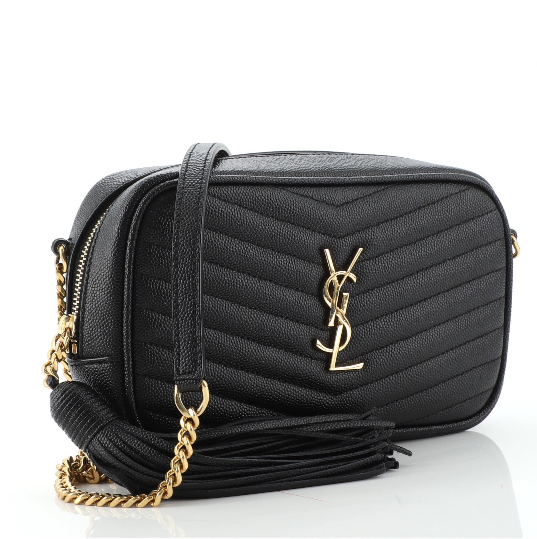 Lou Camera Bag Matelasse Chevron Leather Mini