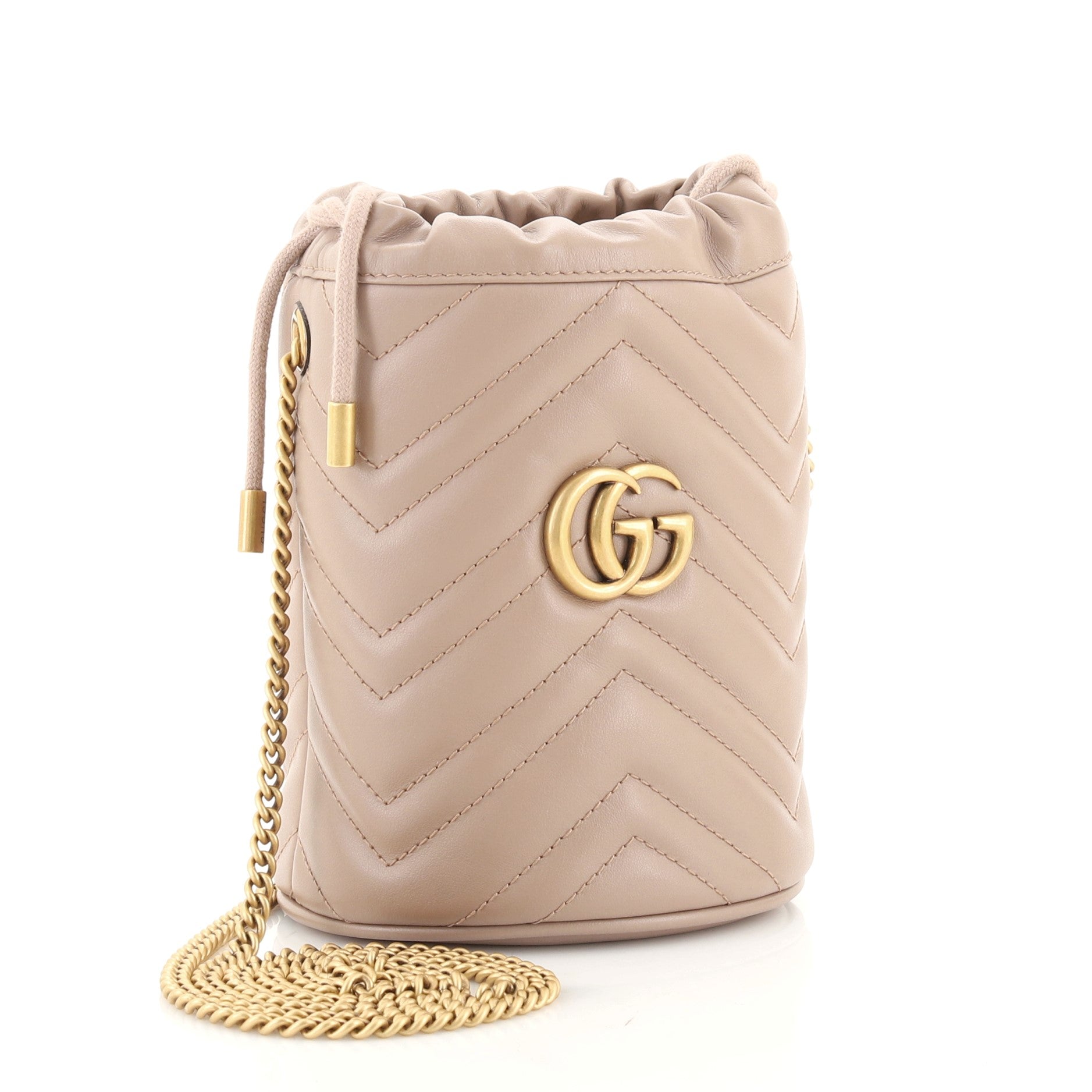 GG Marmont Bucket Bag Matelasse Leather Mini