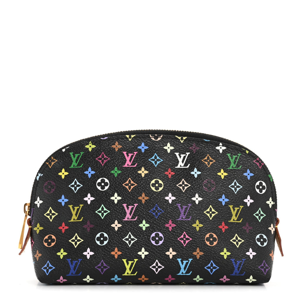 Monogram Multicolor Cosmetic Pouch Black Grenade