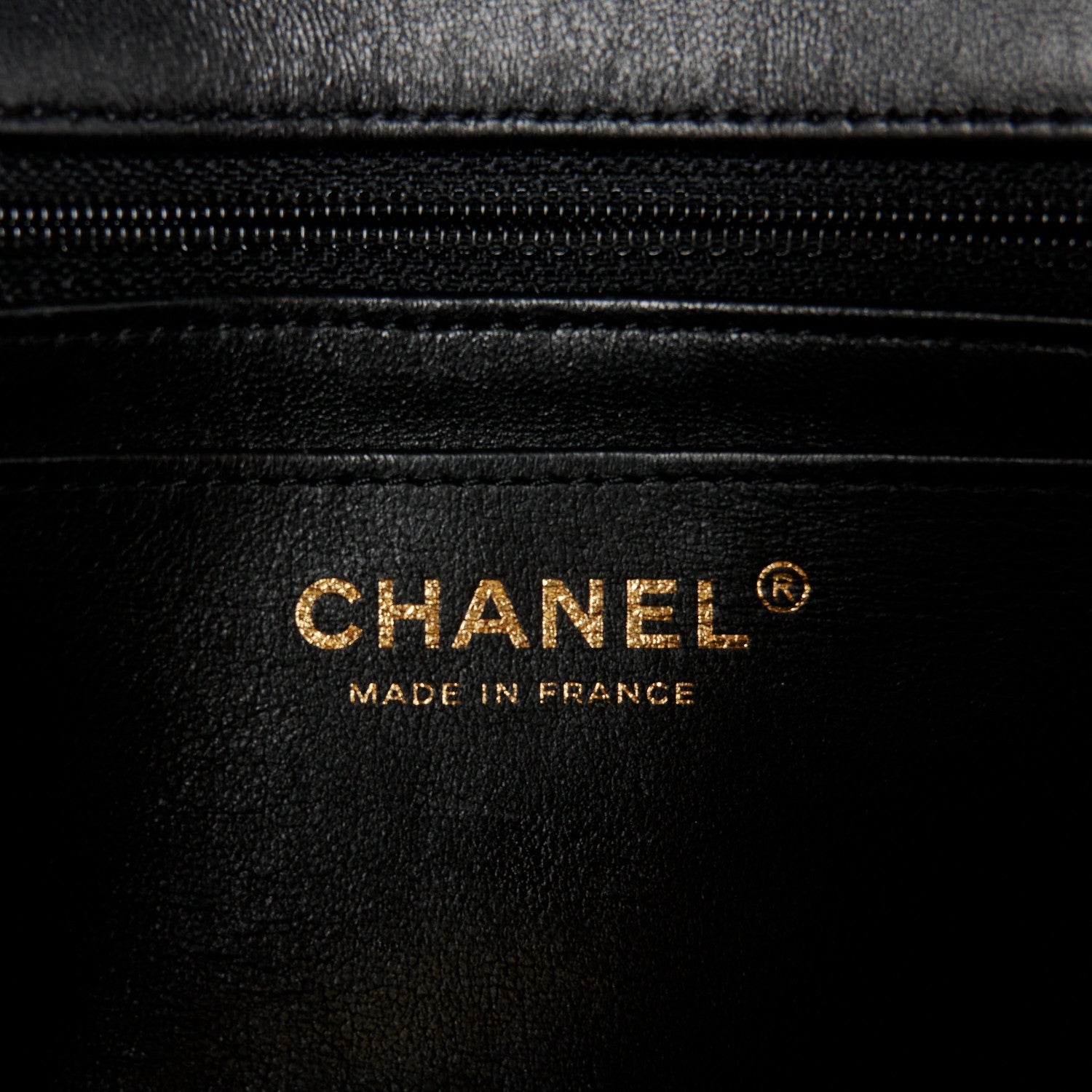 Lambskin Quilted Mini Rectangular Flap Black