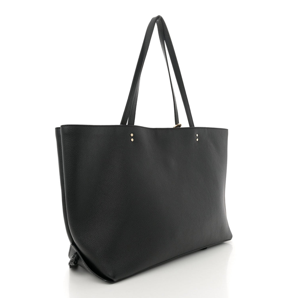 Calfskin Medium East West Sense Tote Black