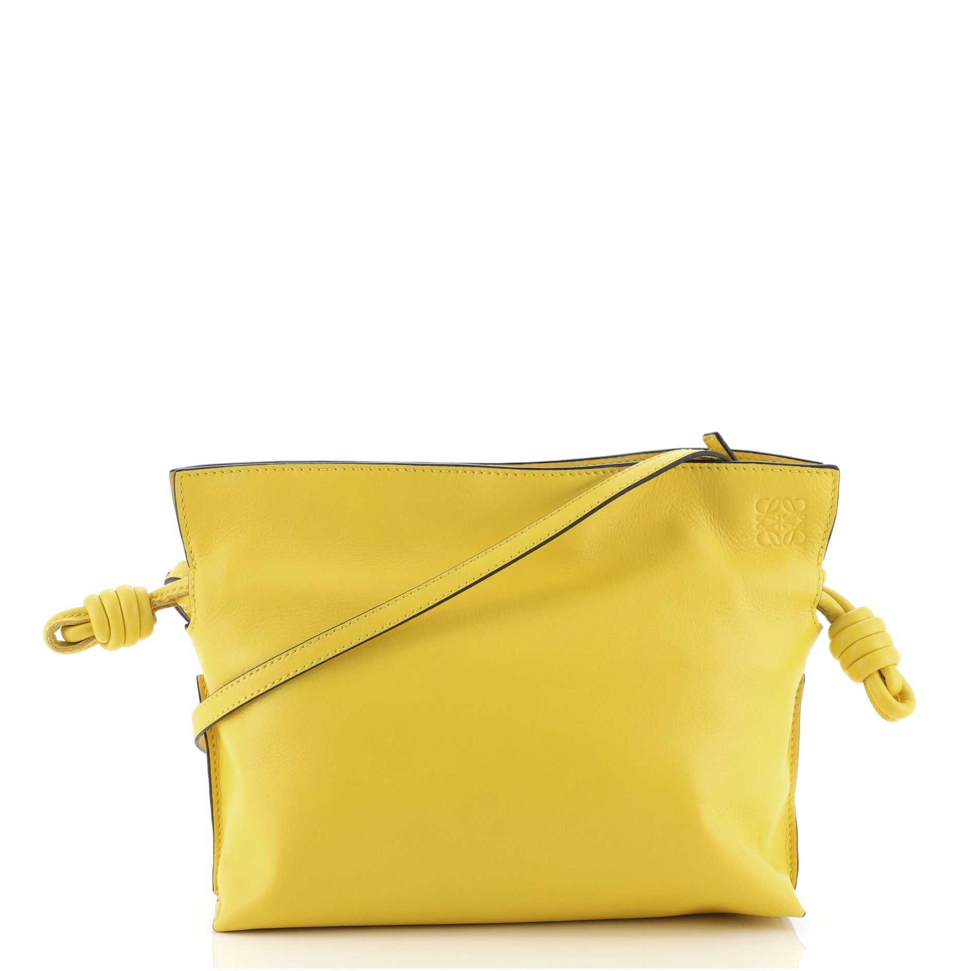 Flamenco Knot Clutch Leather Mini