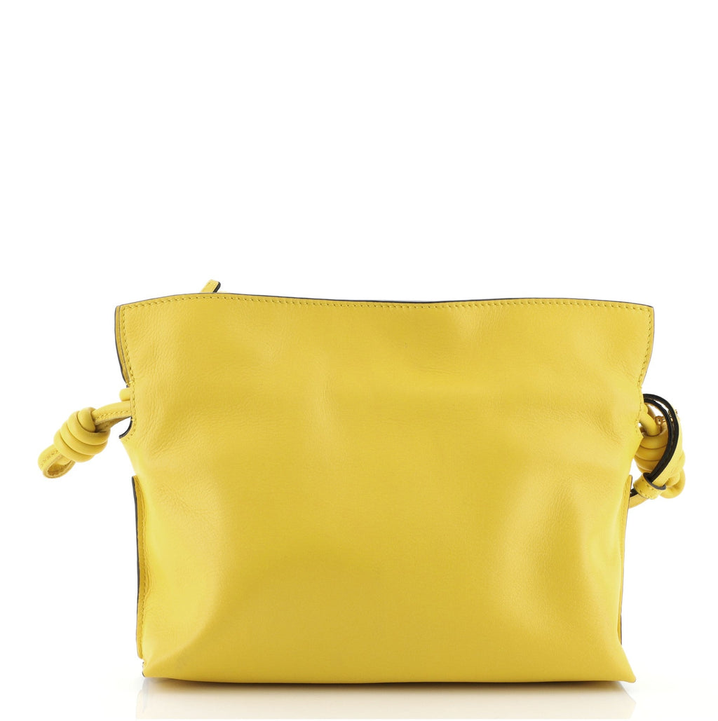 Flamenco Knot Clutch Leather Mini