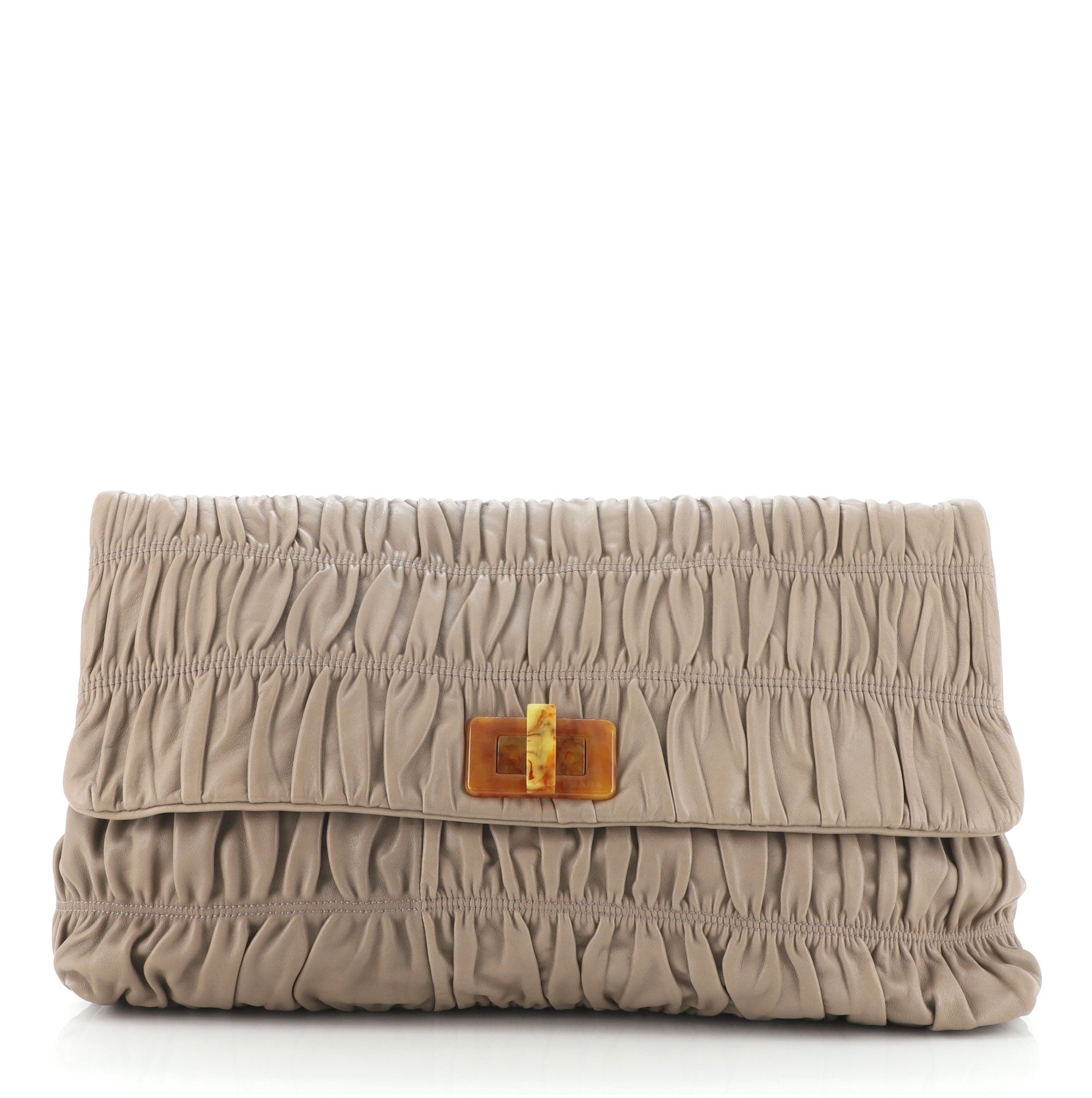 Oversized Clutch Nappa Gaufre Large