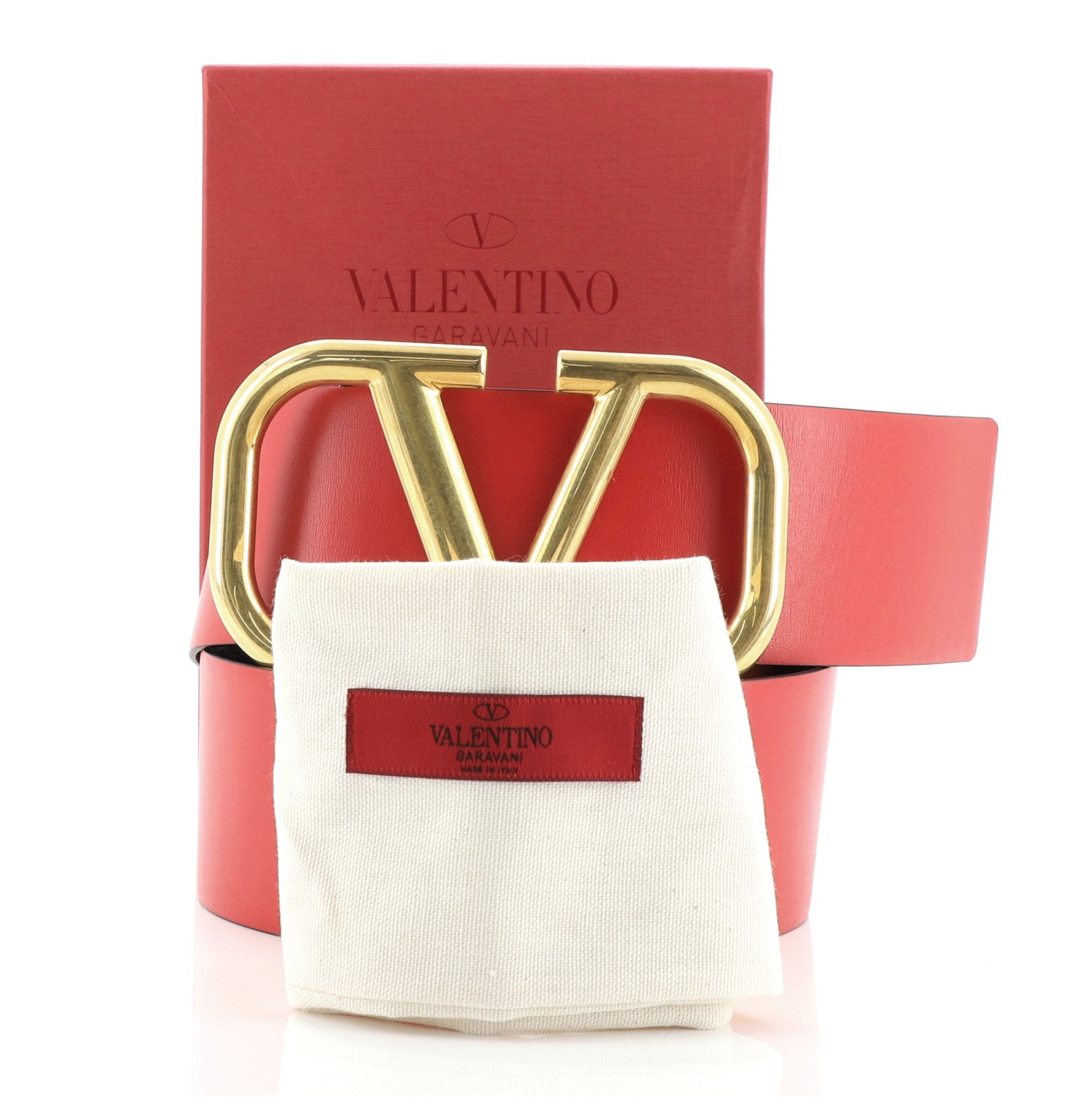VLogo Reversible Belt Leather Extra Wide 90