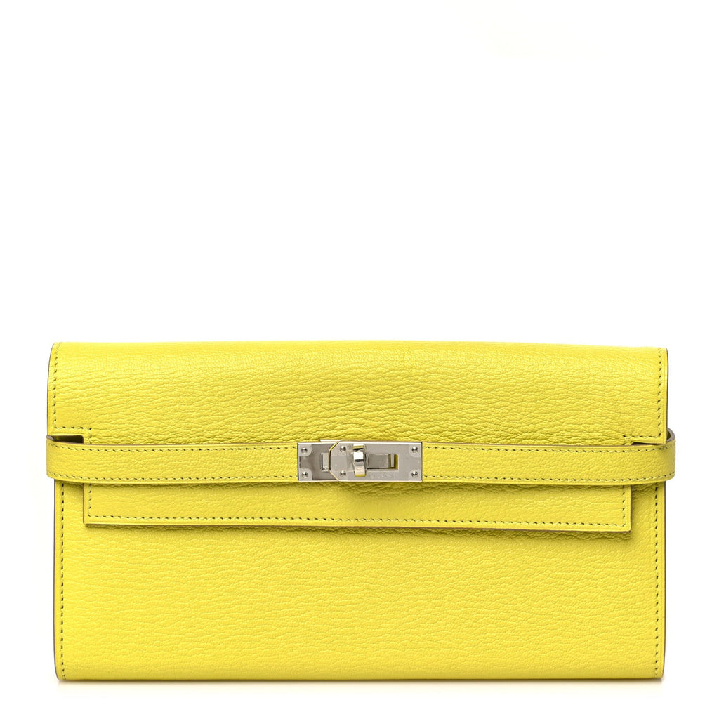 Chevre Mysore Kelly Longue Wallet Lime