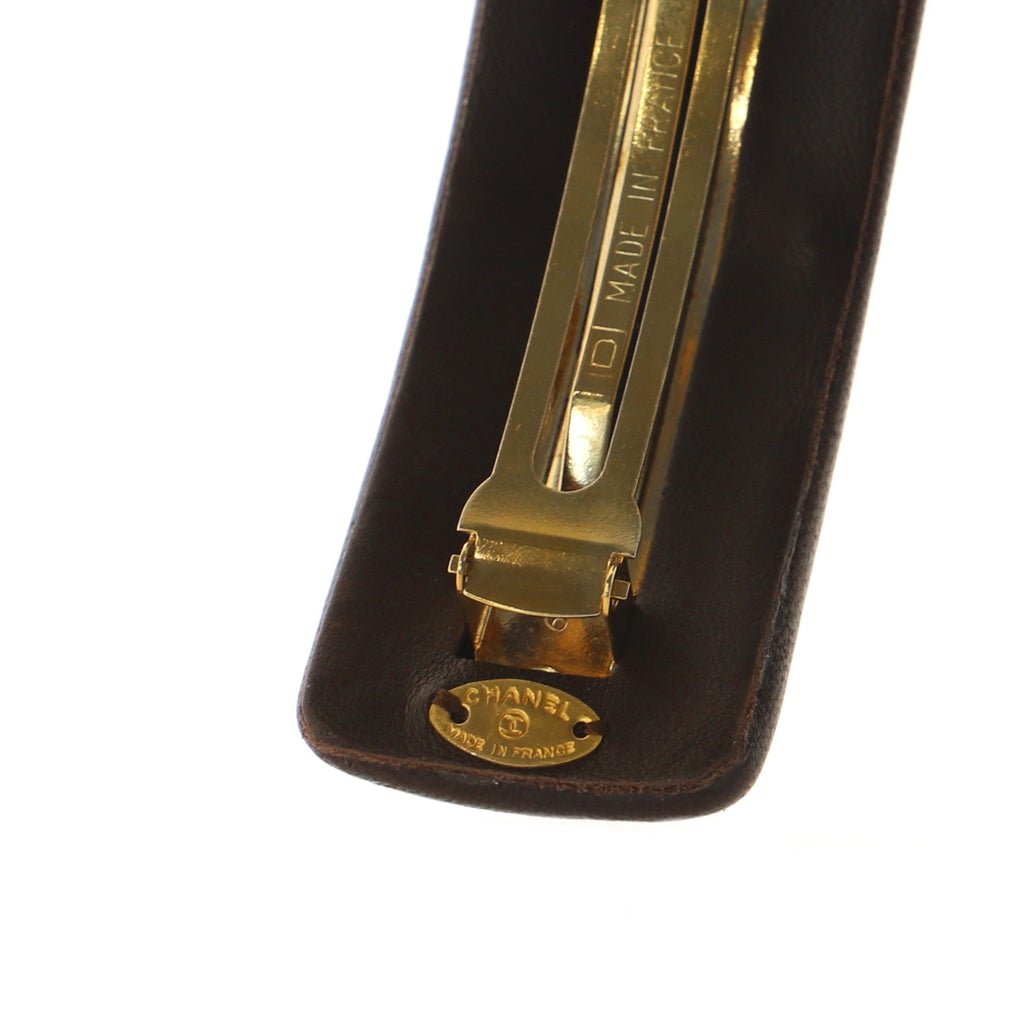 CC Turnlock Barrette Lambskin XS