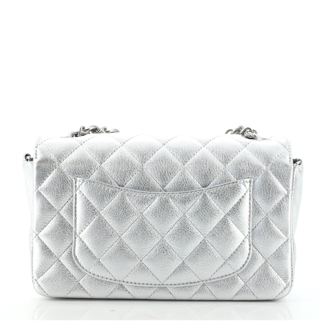 Classic Single Flap Bag Quilted Metallic Lambskin Mini