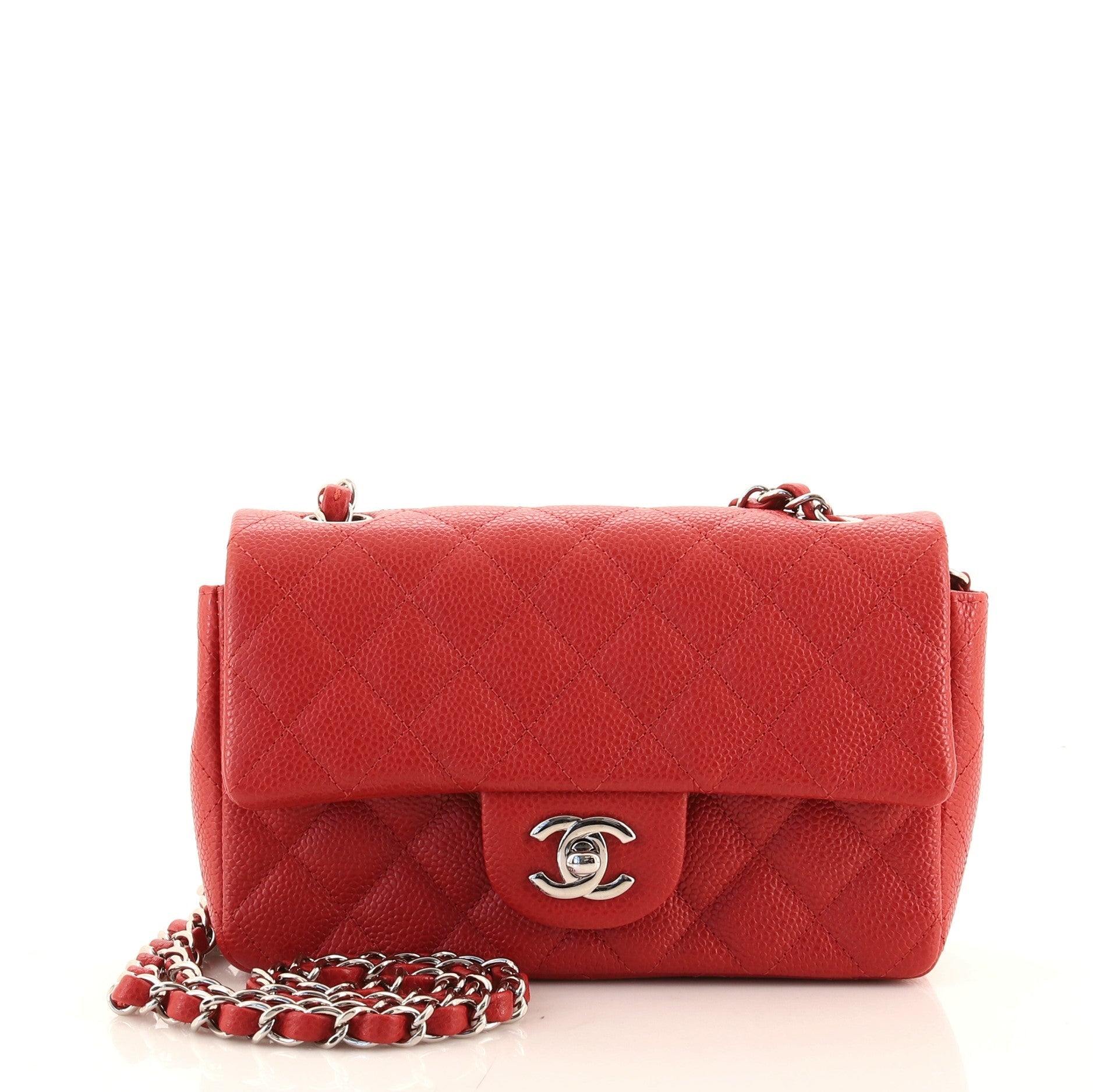 Classic Single Flap Bag Quilted Caviar Mini