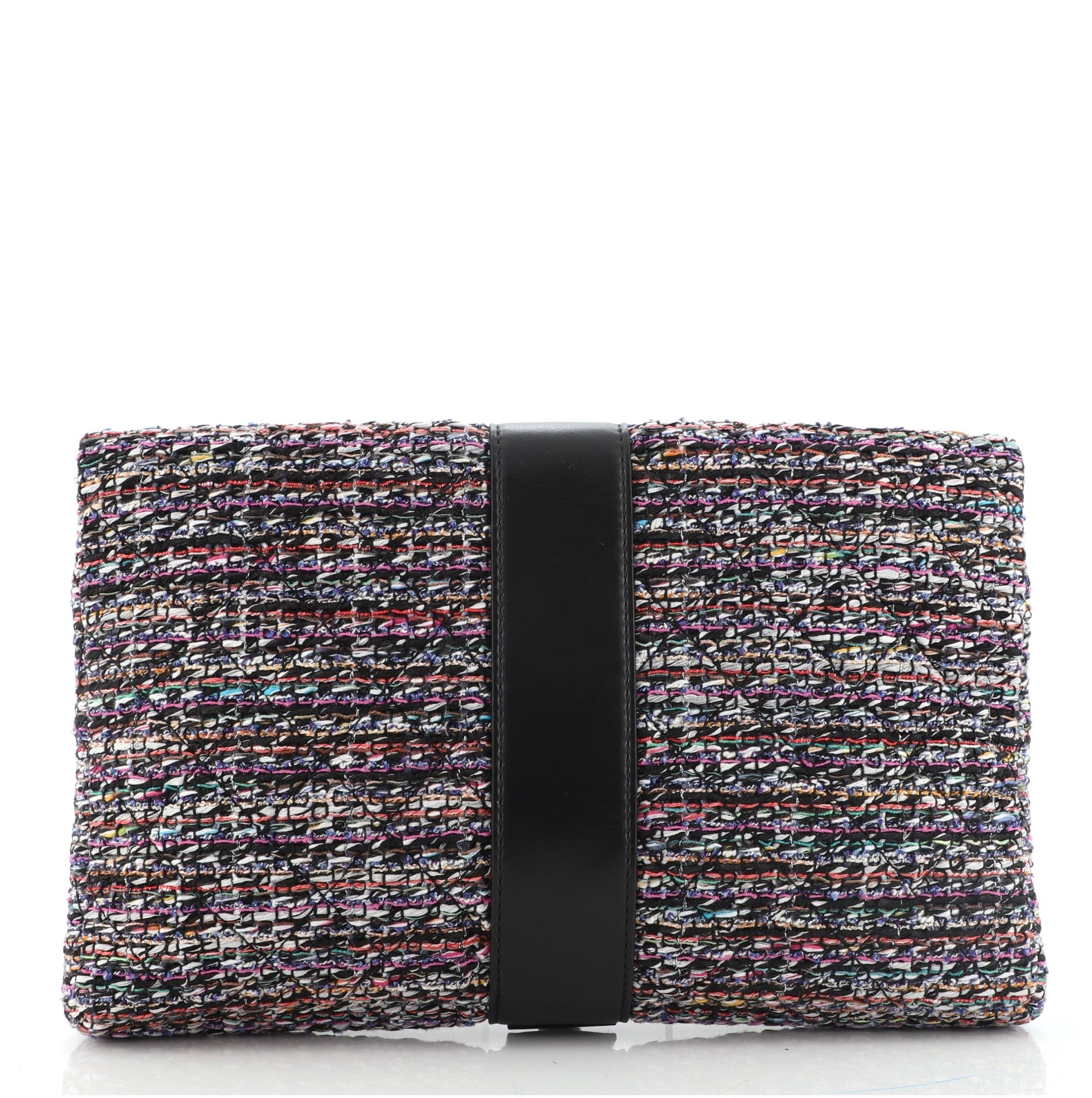Grip Clutch Quilted Tweed